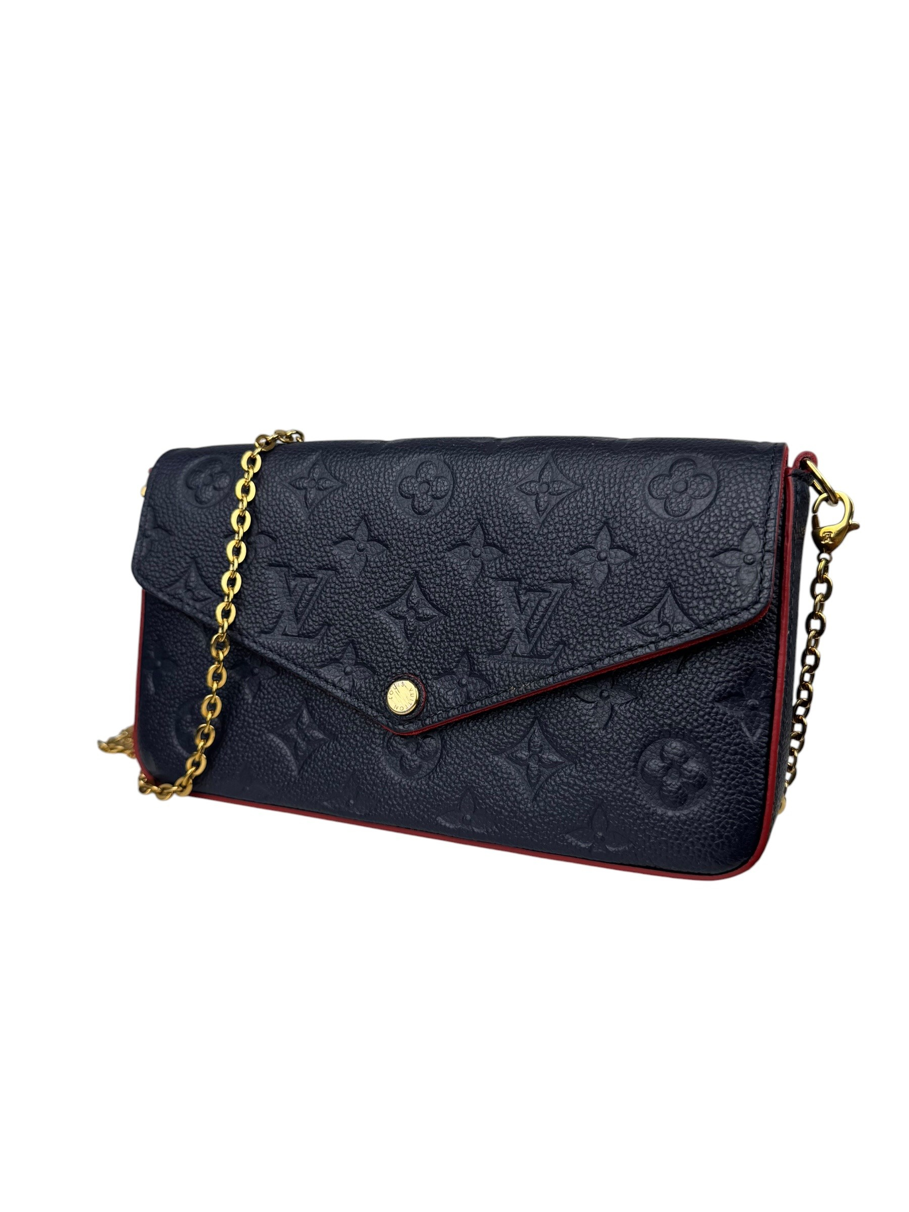 LOUIS VUITTON EMPREINTE LEATHER MONOGRAM FELICIE POCHETTE