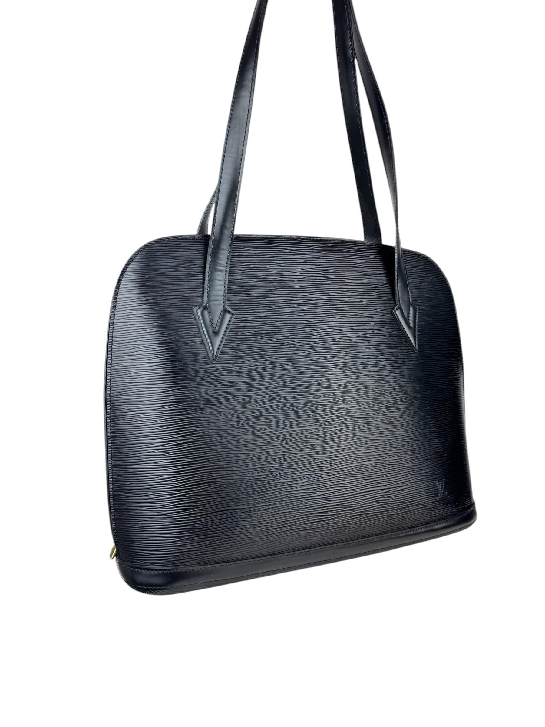 LOUIS VUITTON EPI BLACK LUSSAC BAG