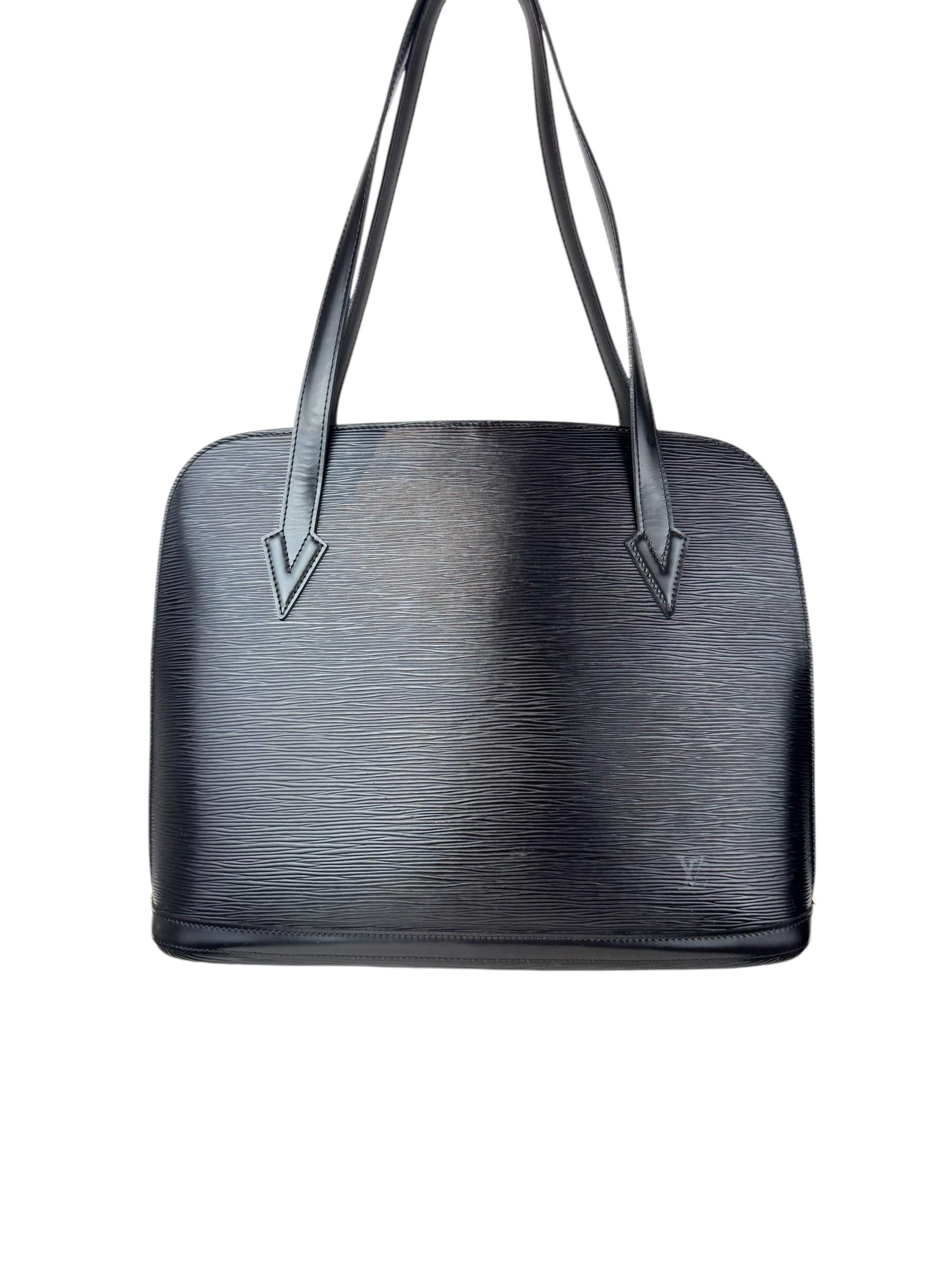 LOUIS VUITTON EPI BLACK LUSSAC BAG