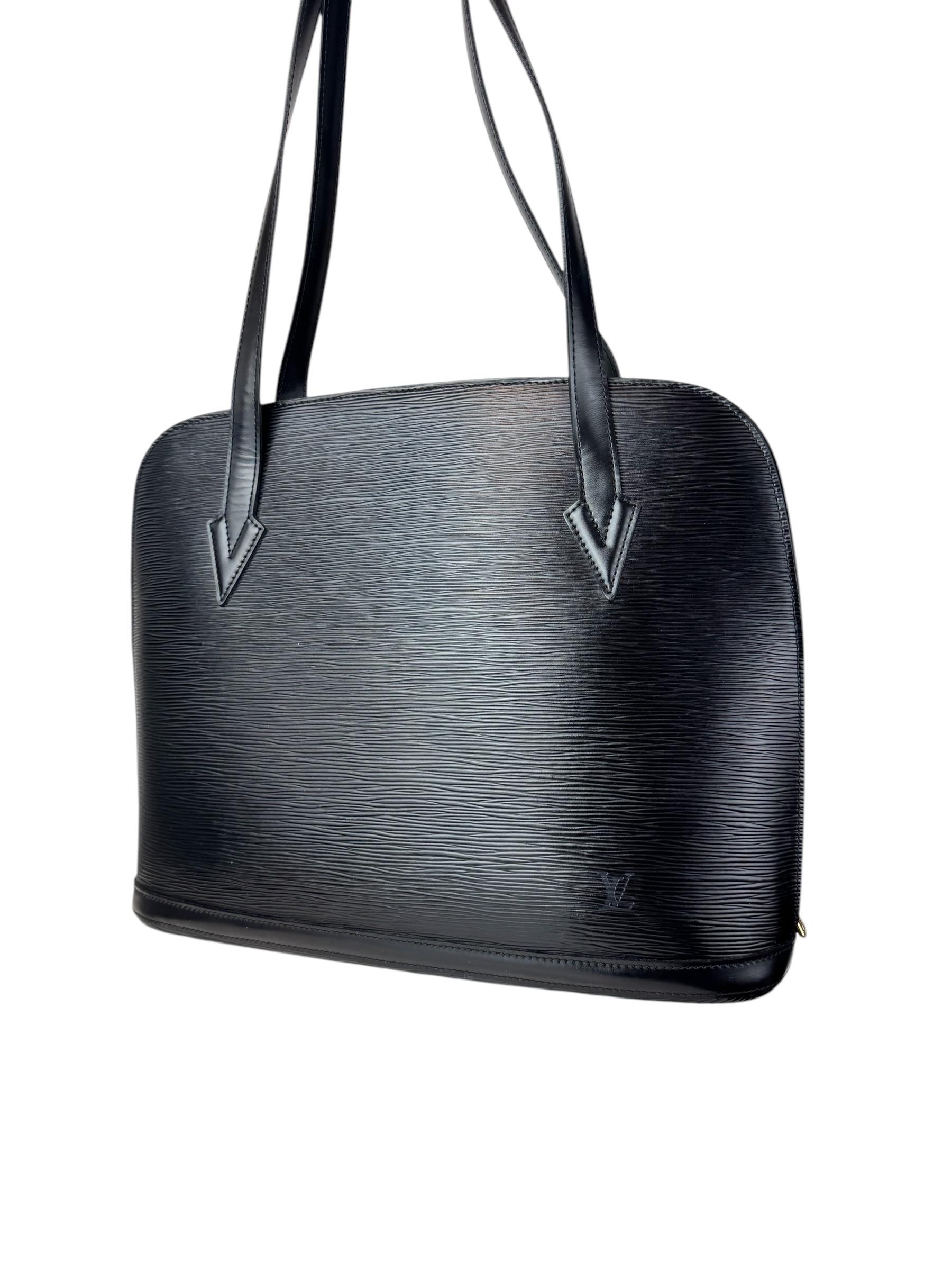LOUIS VUITTON EPI BLACK LUSSAC BAG