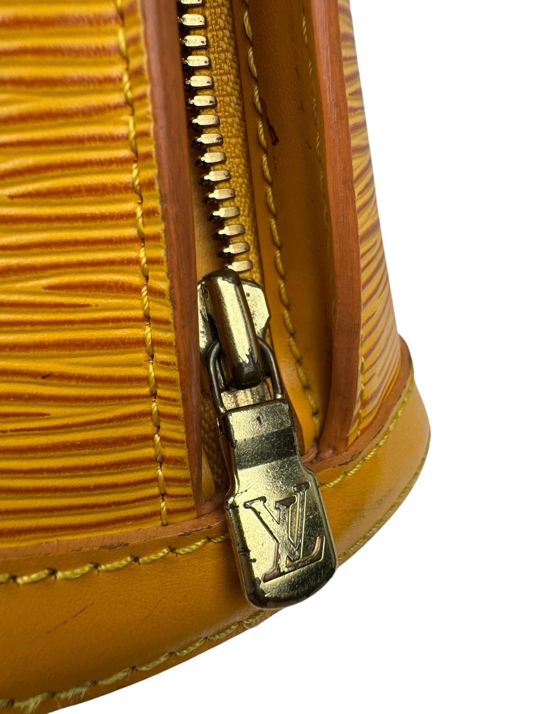 LOUIS VUITTON EPI YELLOW TOTE BAG 