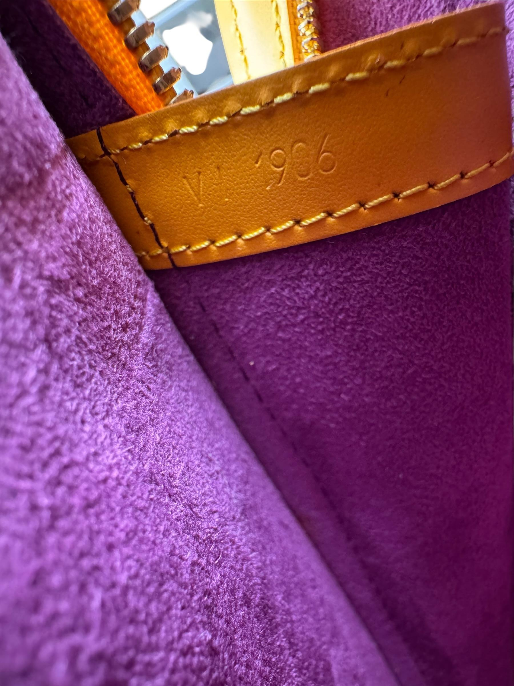 LOUIS VUITTON EPI YELLOW TOTE BAG 