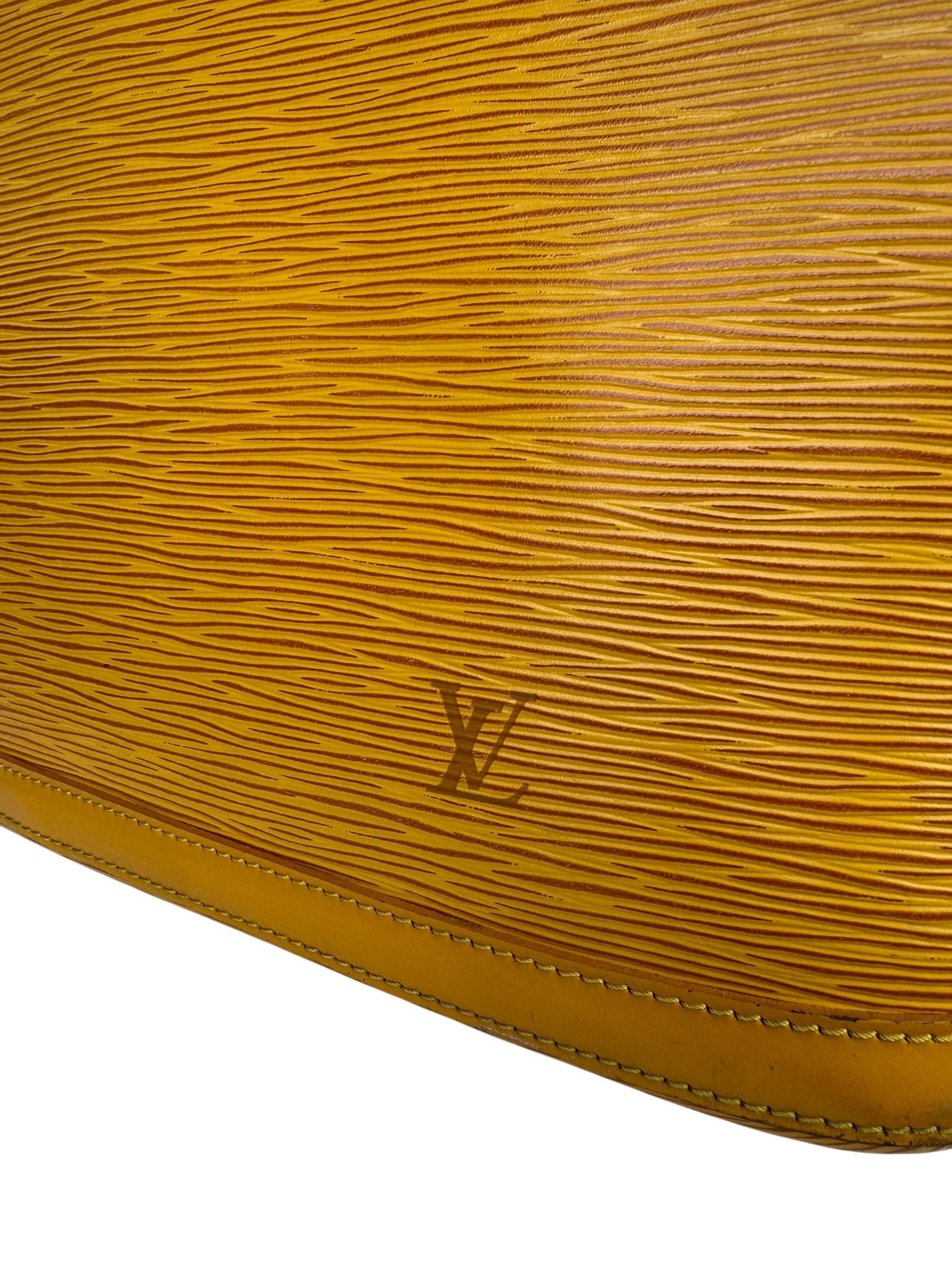 LOUIS VUITTON EPI YELLOW TOTE BAG 