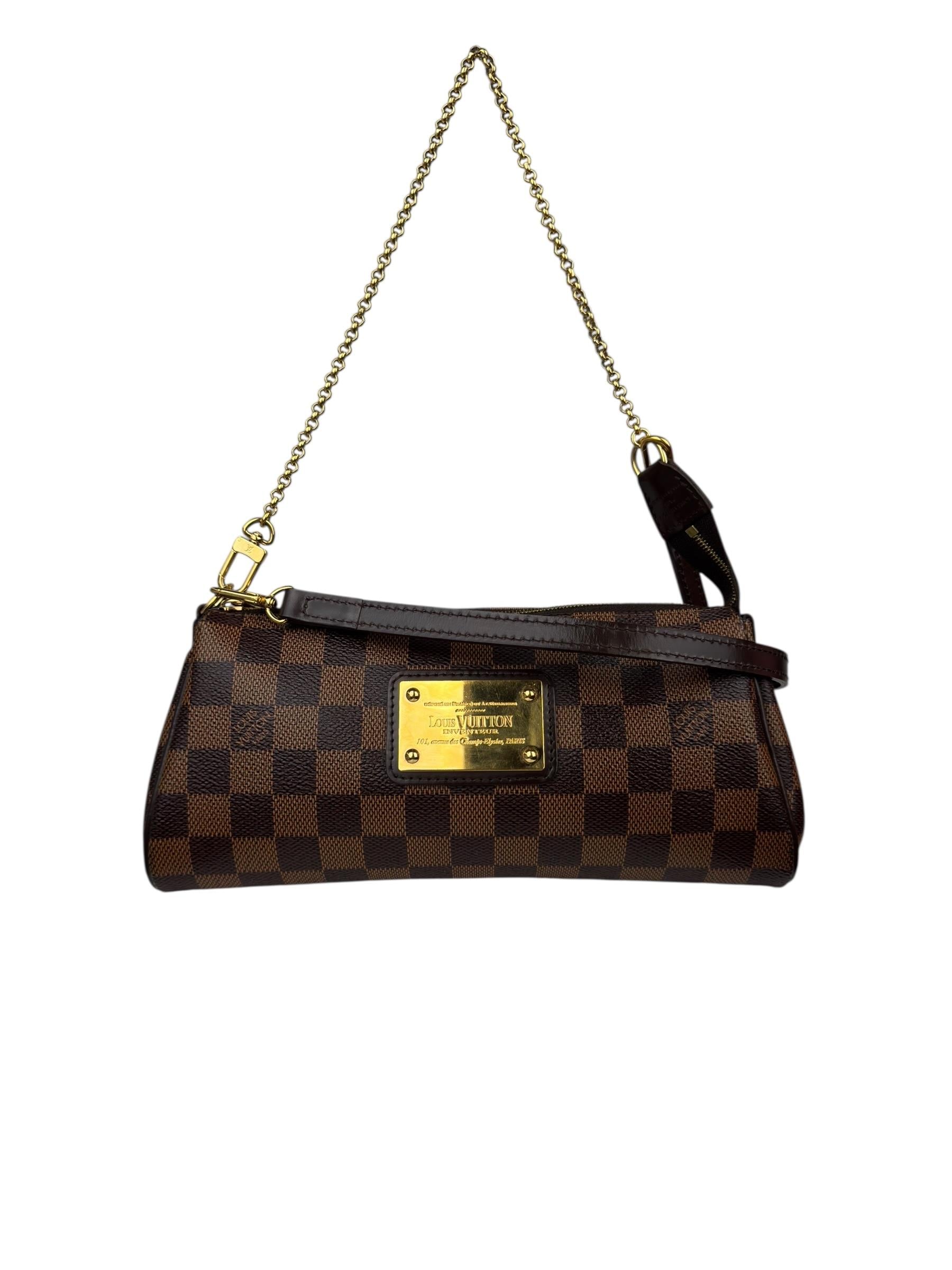 LOUIS VUITTON EVA DAMIER EBENE BAG