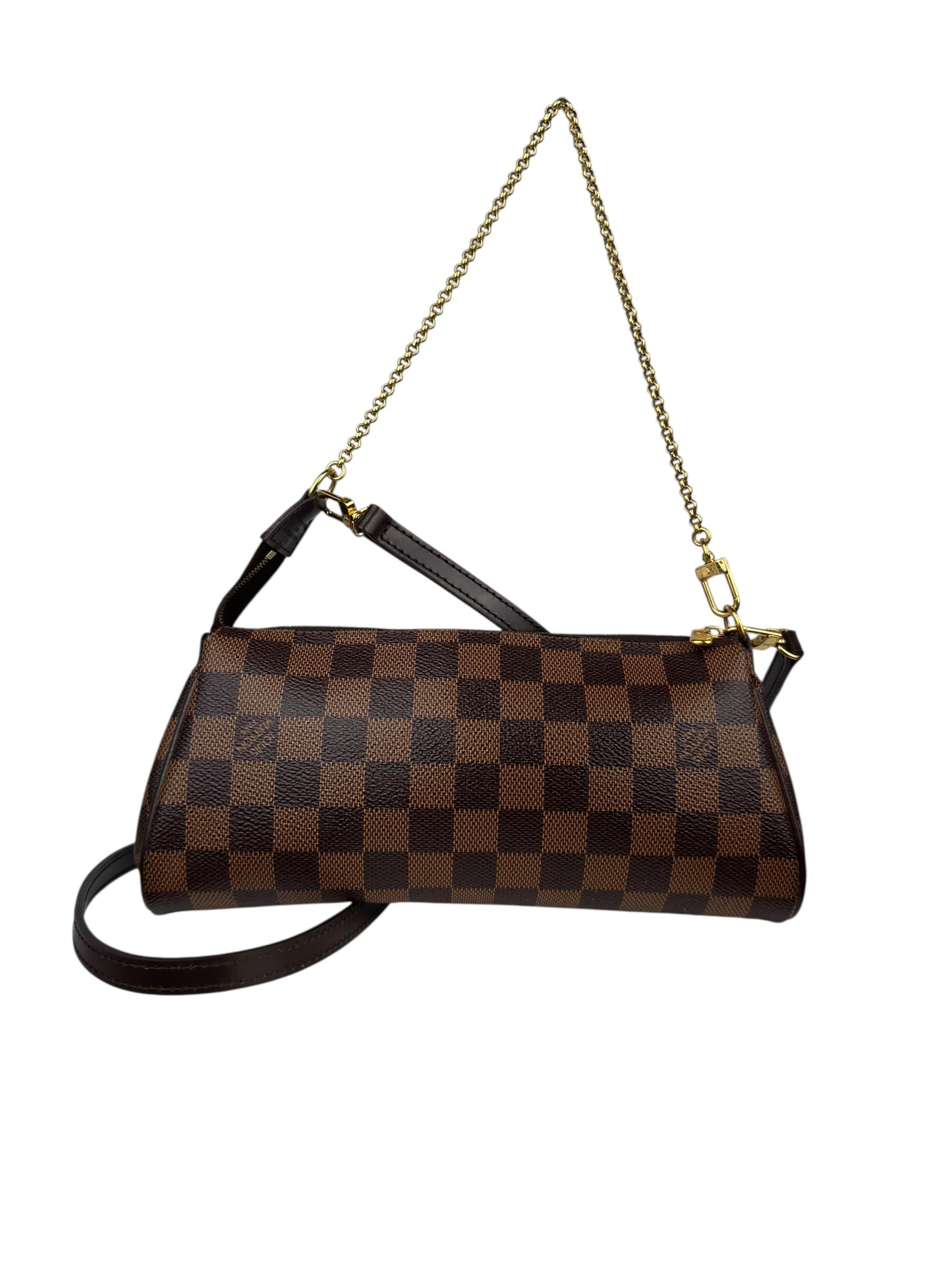 LOUIS VUITTON EVA DAMIER EBENE BAG
