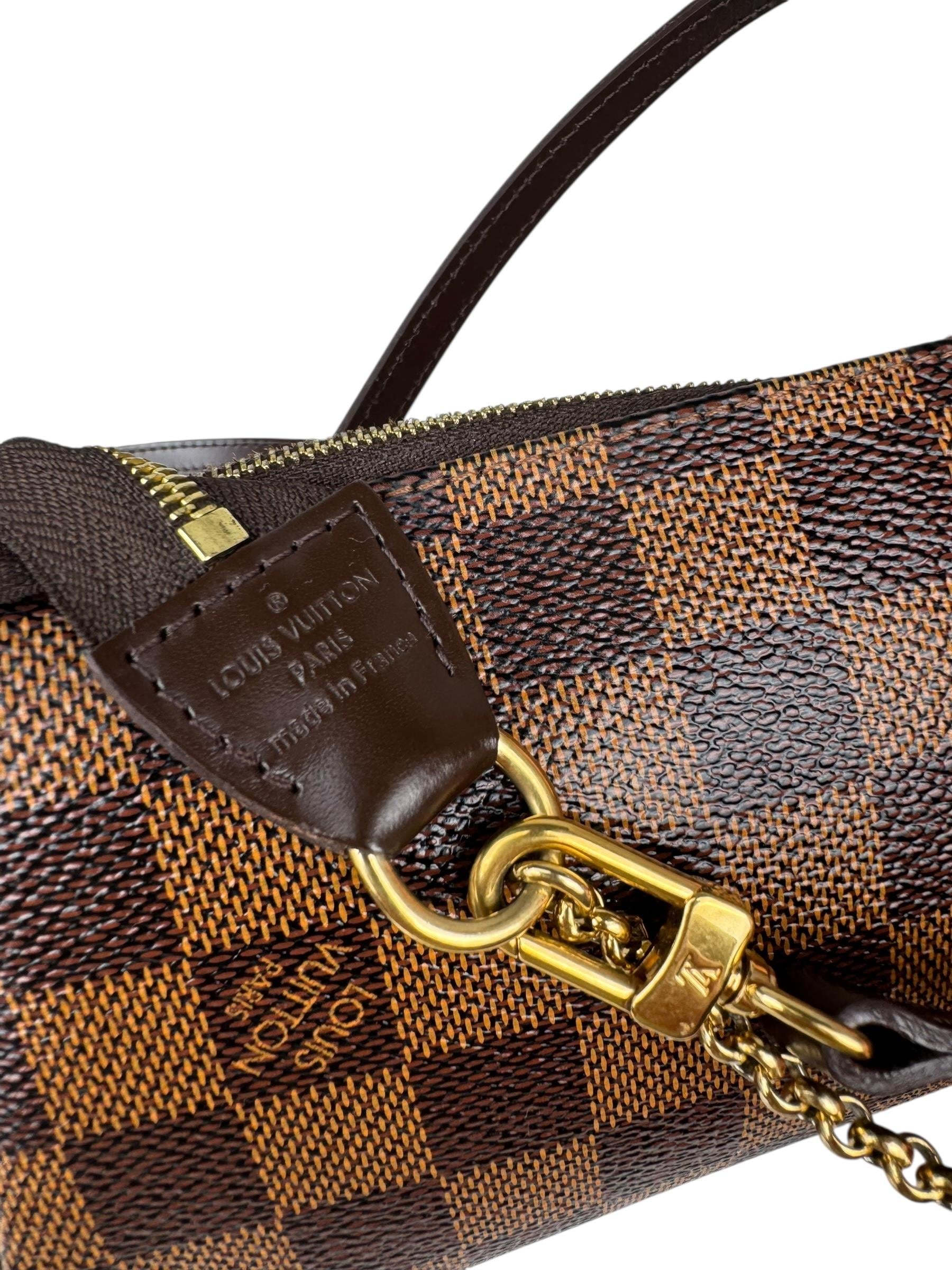 LOUIS VUITTON EVA DAMIER EBENE BAG