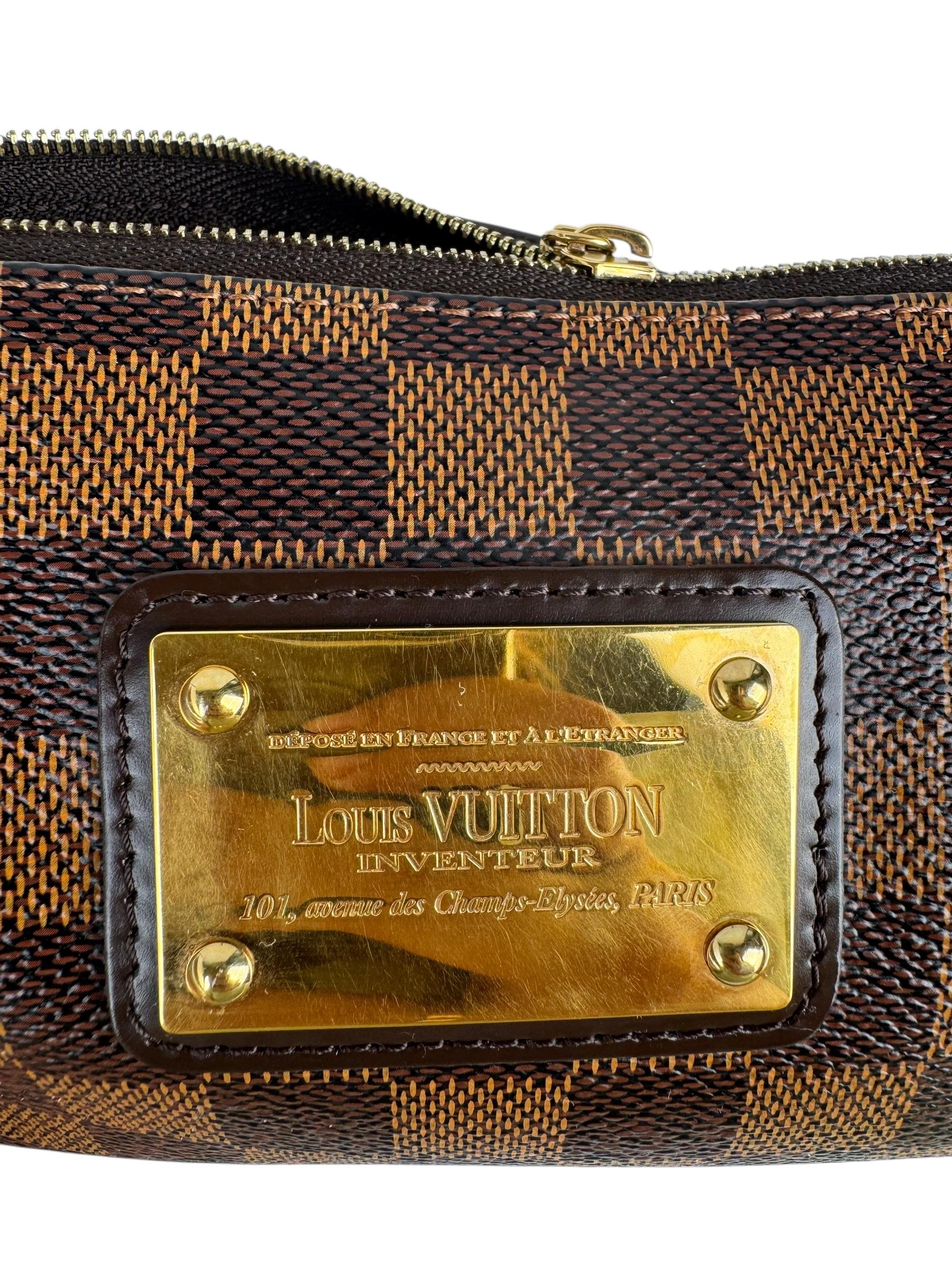LOUIS VUITTON EVA DAMIER EBENE BAG