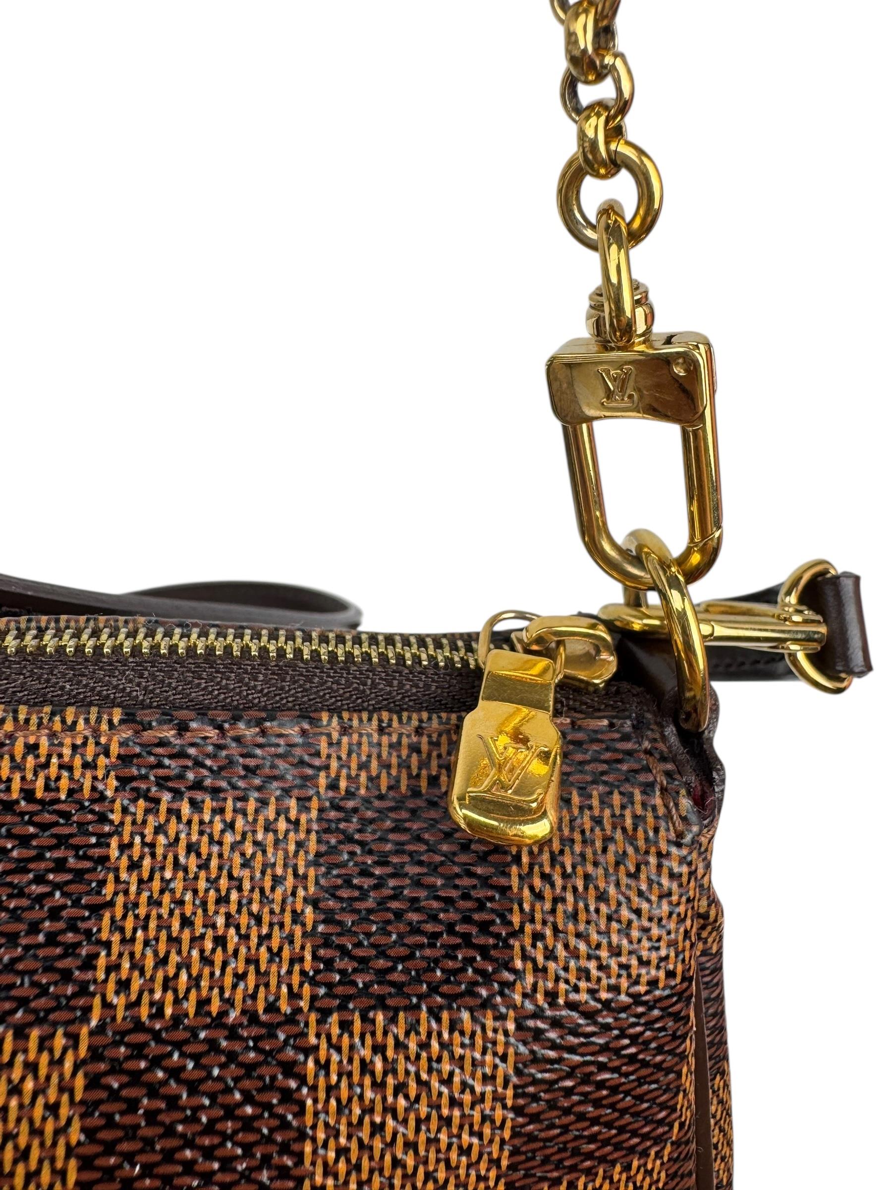 LOUIS VUITTON EVA DAMIER EBENE BAG
