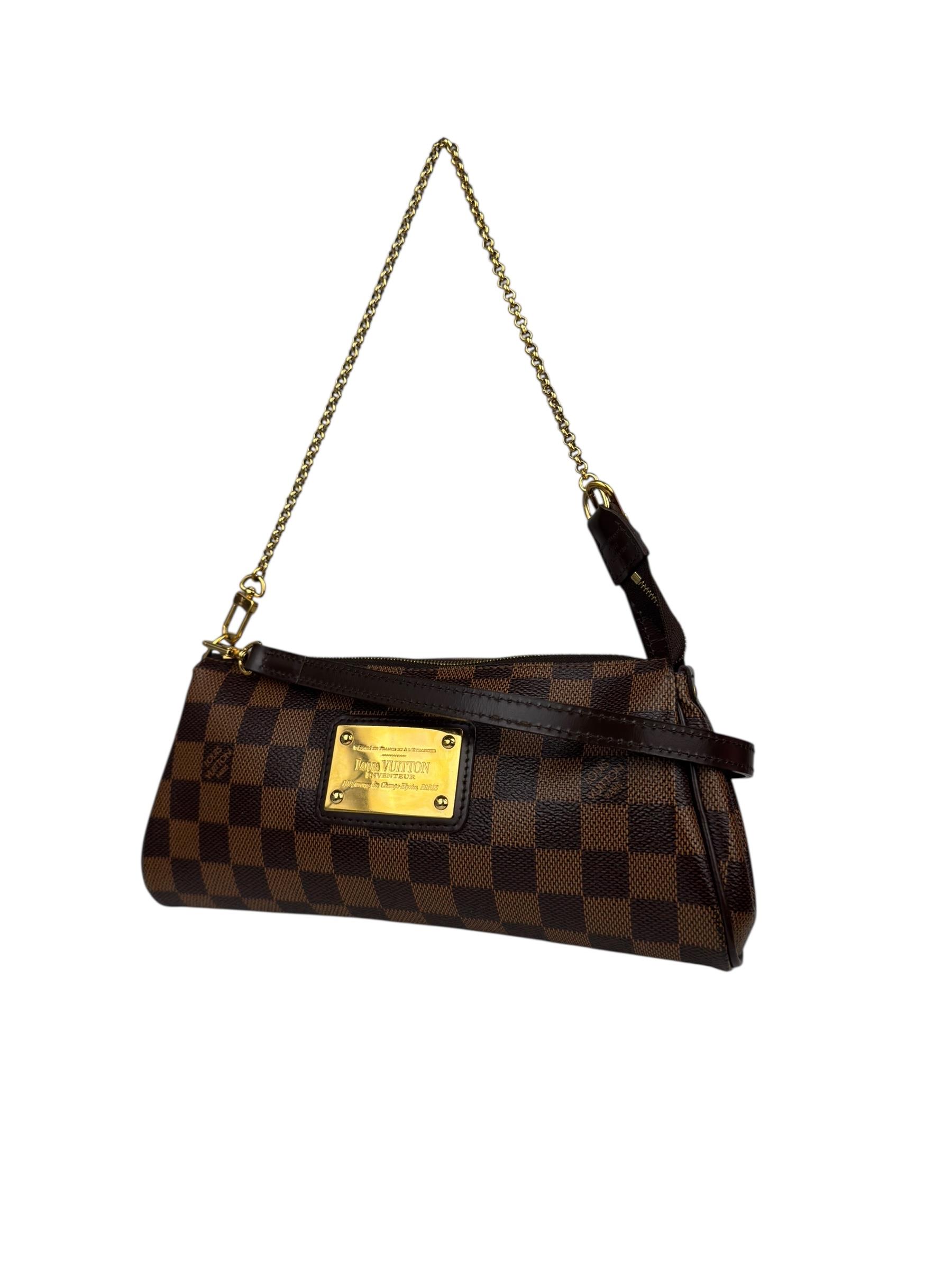 LOUIS VUITTON EVA DAMIER EBENE BAG