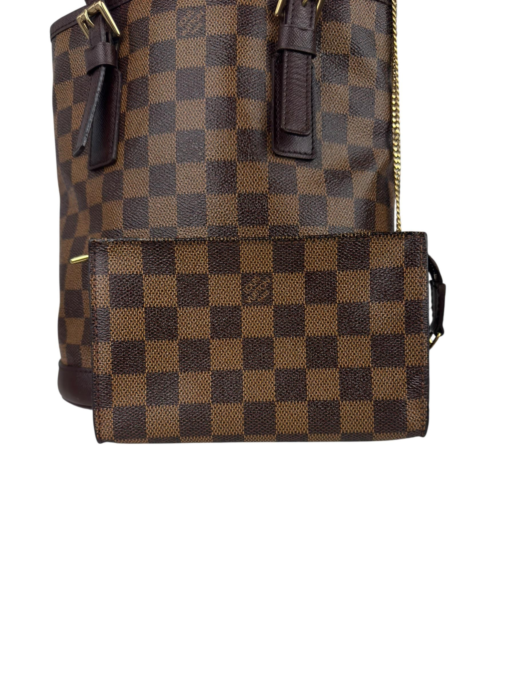 LOUIS VUITTON MARIAS DAMIER EBENE BUCKET BAG 