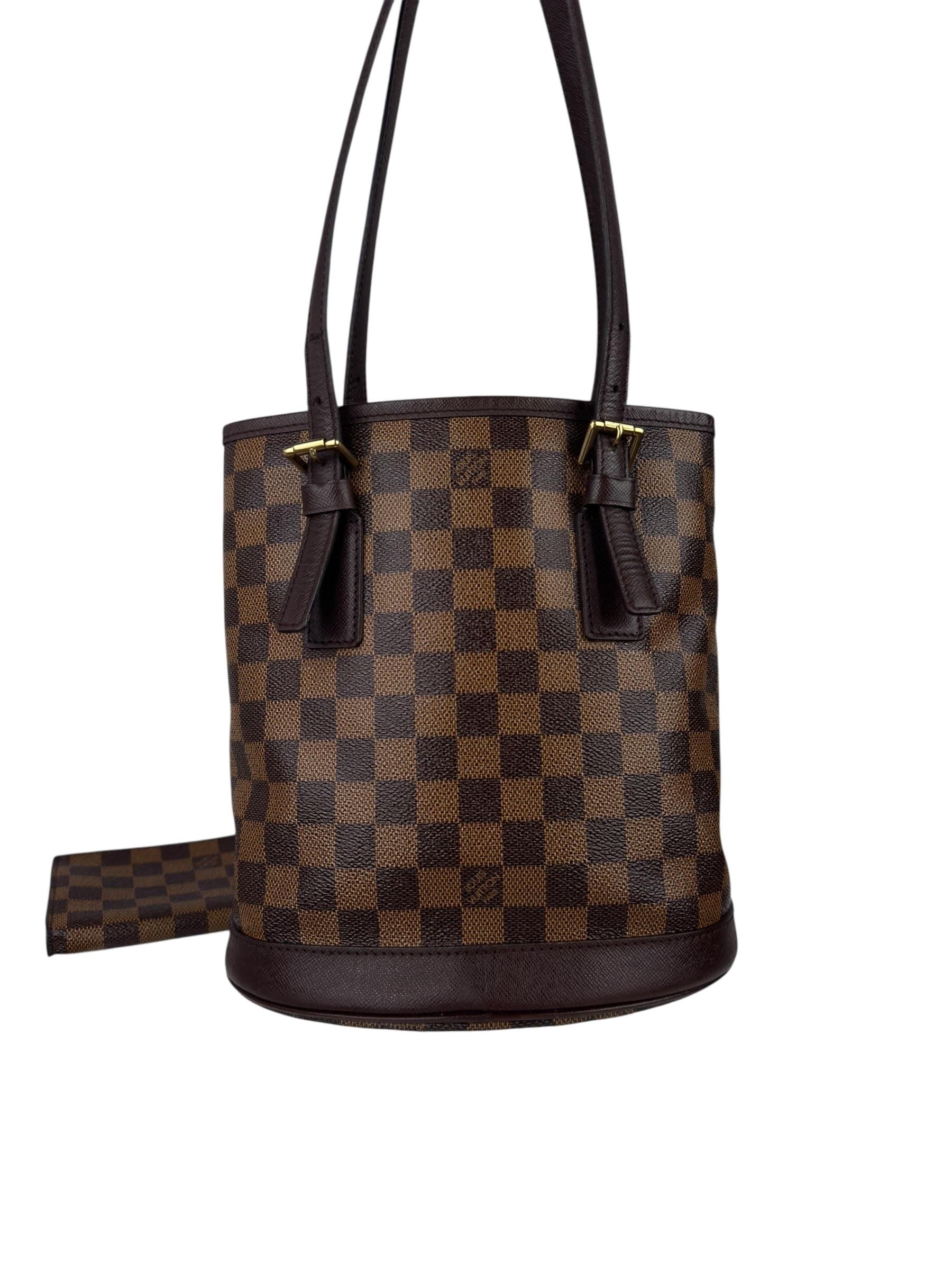LOUIS VUITTON MARIAS DAMIER EBENE BUCKET BAG 