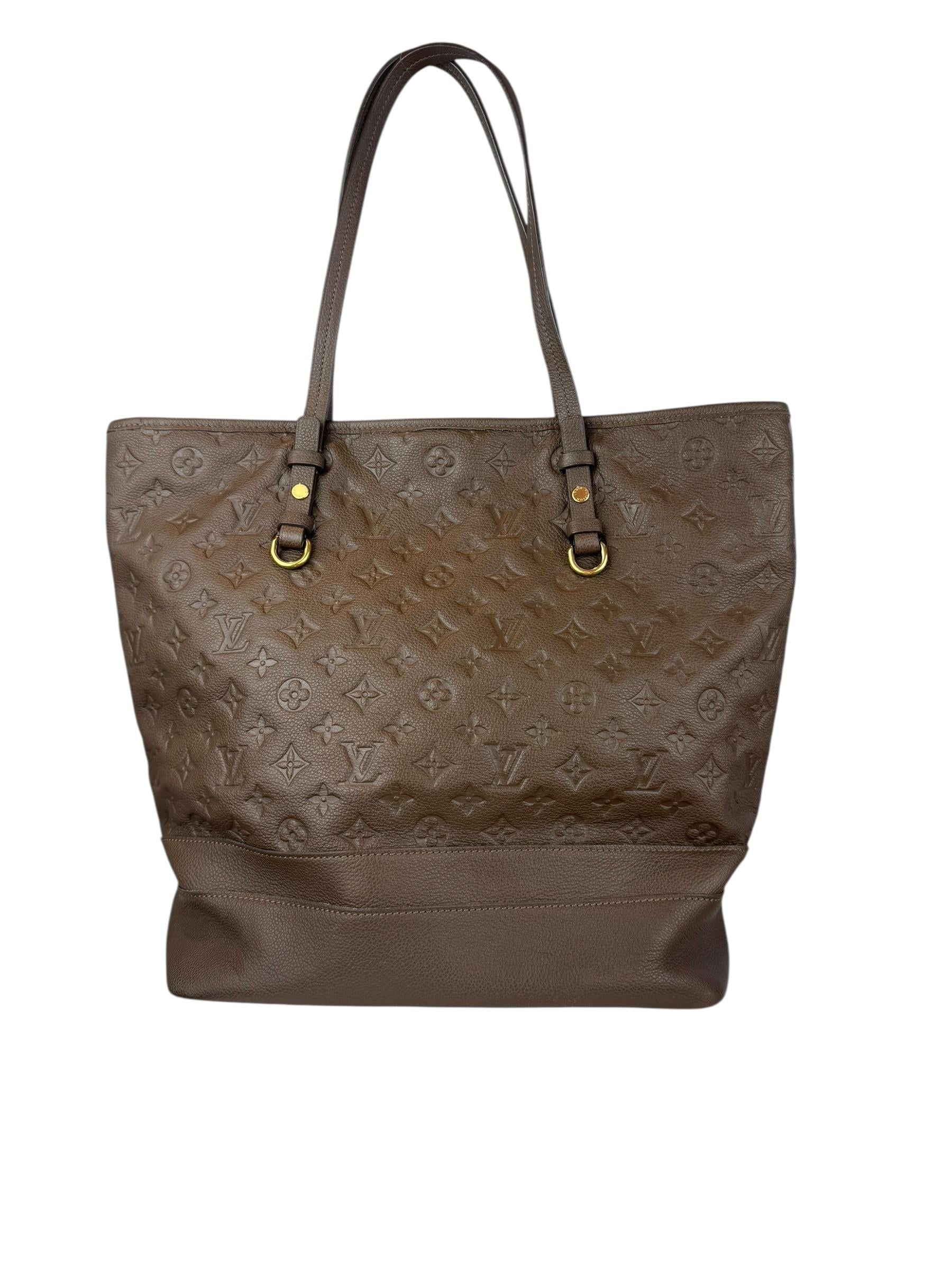 LOUIS VUITTON MINK EMPREINTE CITADINE GM TOTE