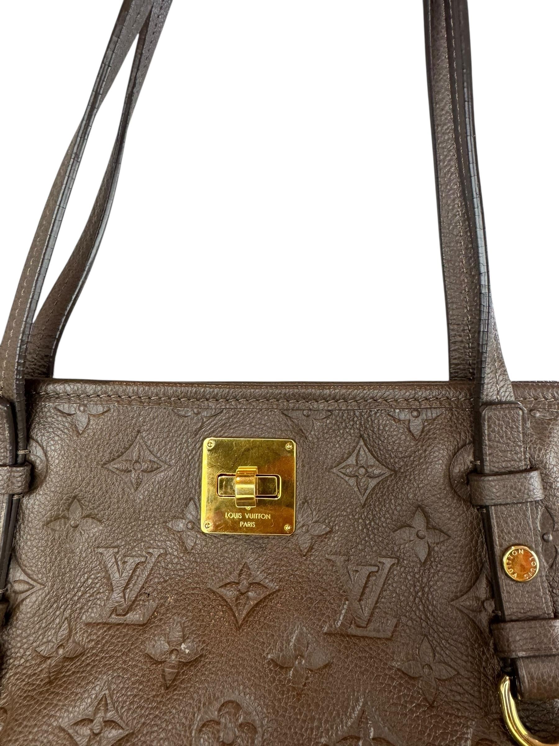 LOUIS VUITTON MINK EMPREINTE CITADINE GM TOTE