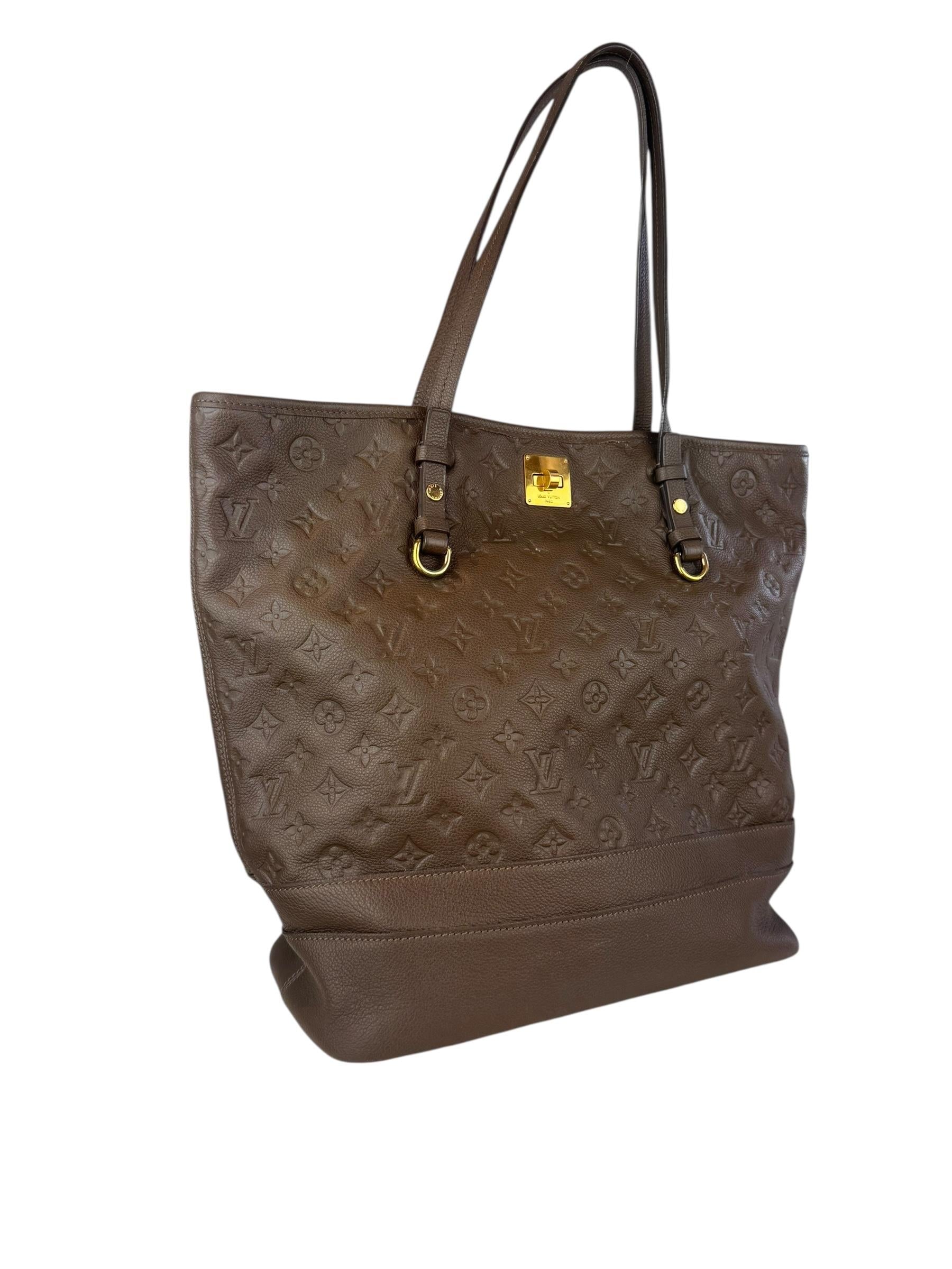 LOUIS VUITTON MINK EMPREINTE CITADINE GM TOTE