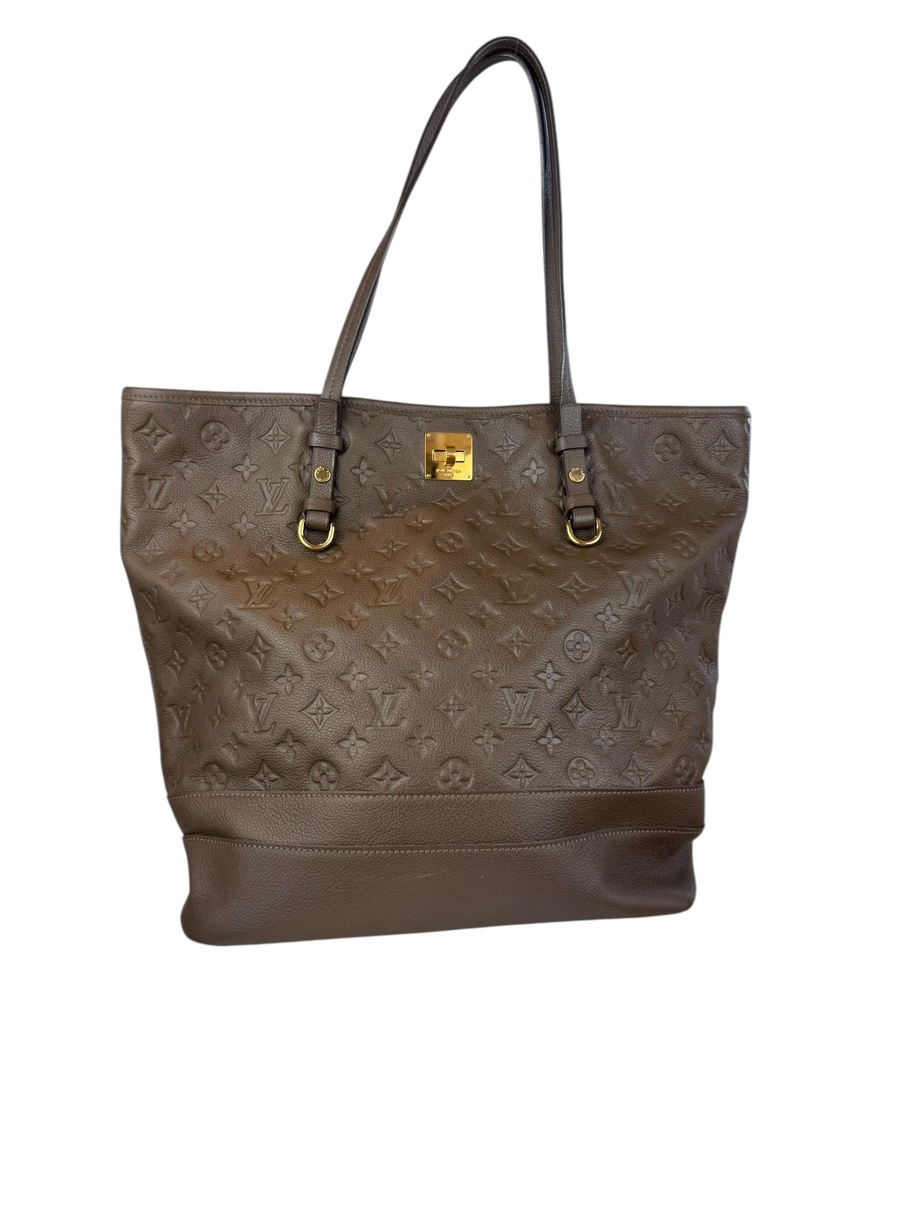 LOUIS VUITTON MINK EMPREINTE CITADINE GM TOTE