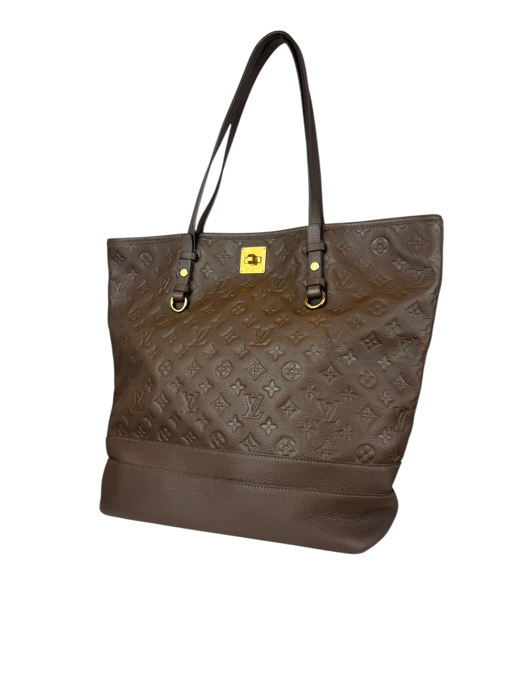 LOUIS VUITTON MINK EMPREINTE CITADINE GM TOTE