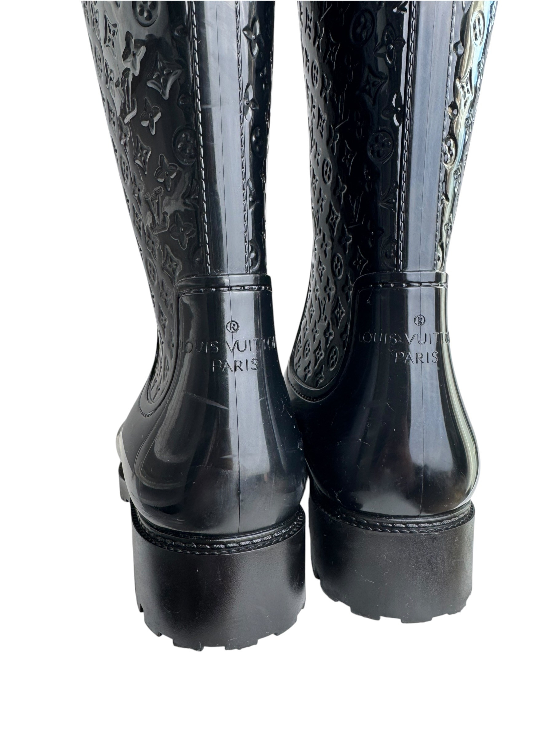 LOUIS VUITTON MONOGRAM RAINY BOOTS