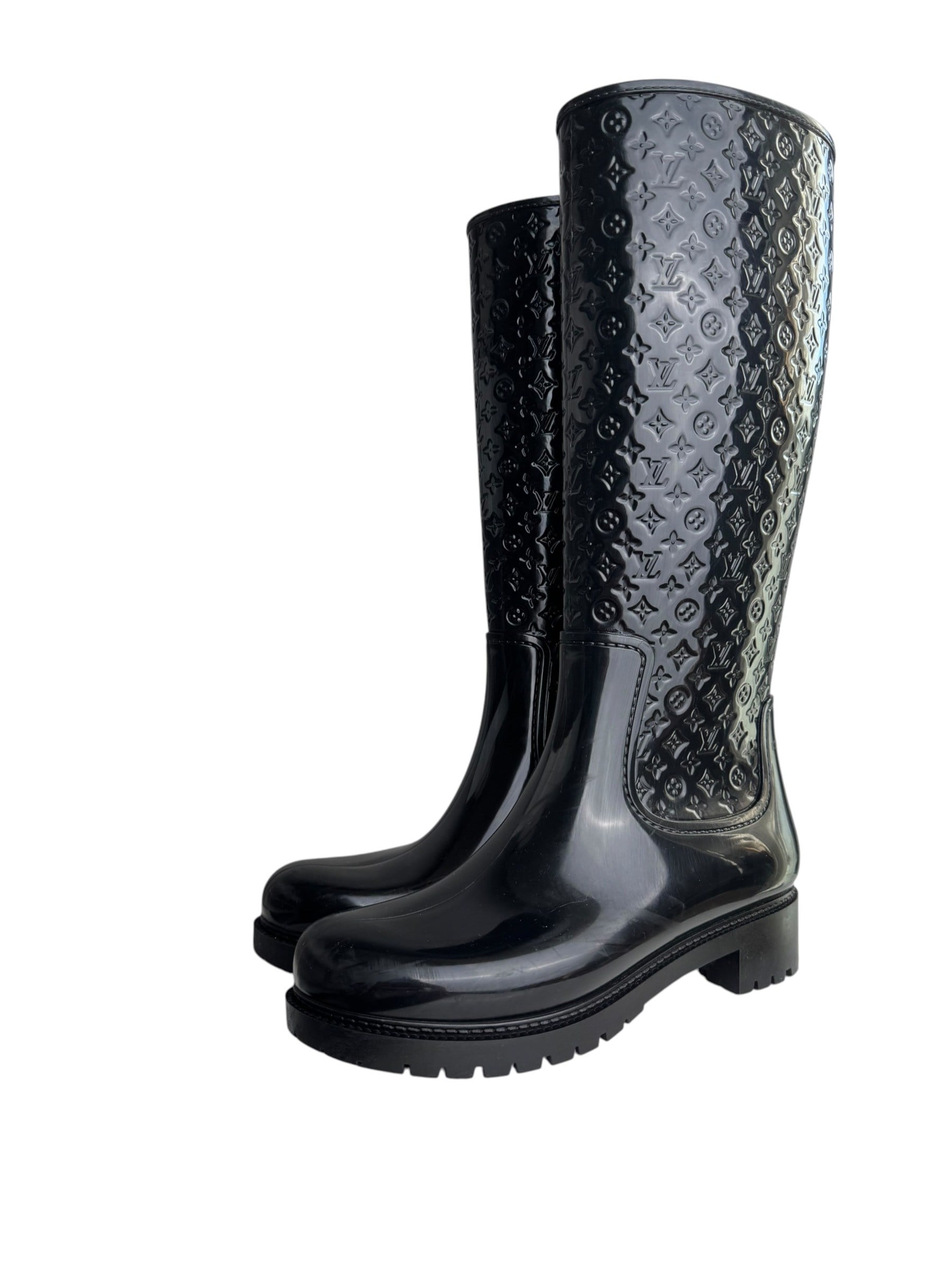 LOUIS VUITTON MONOGRAM RAINY BOOTS
