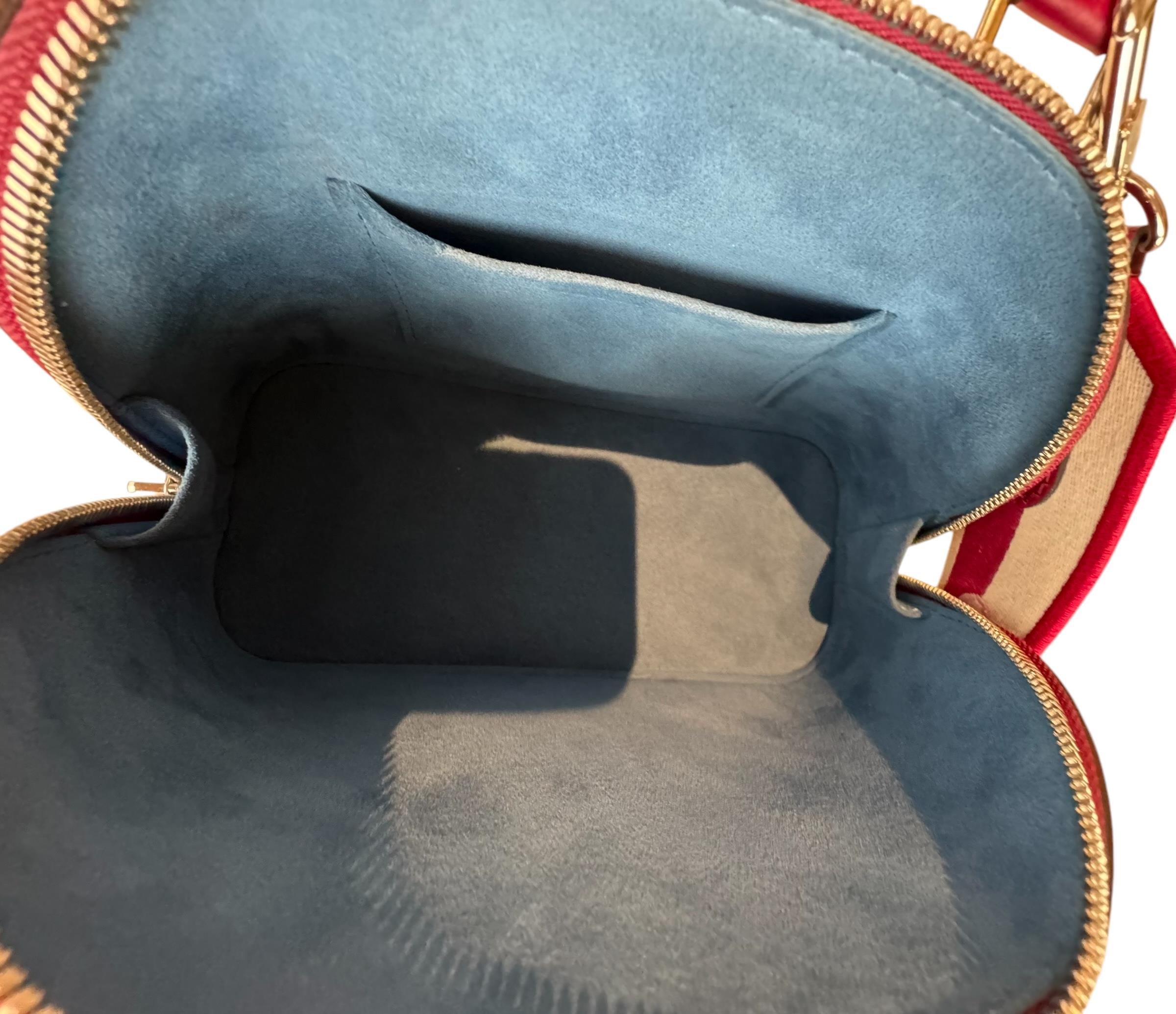 LOUIS VUITTON RASPERRY EPI ALMA BB BAG