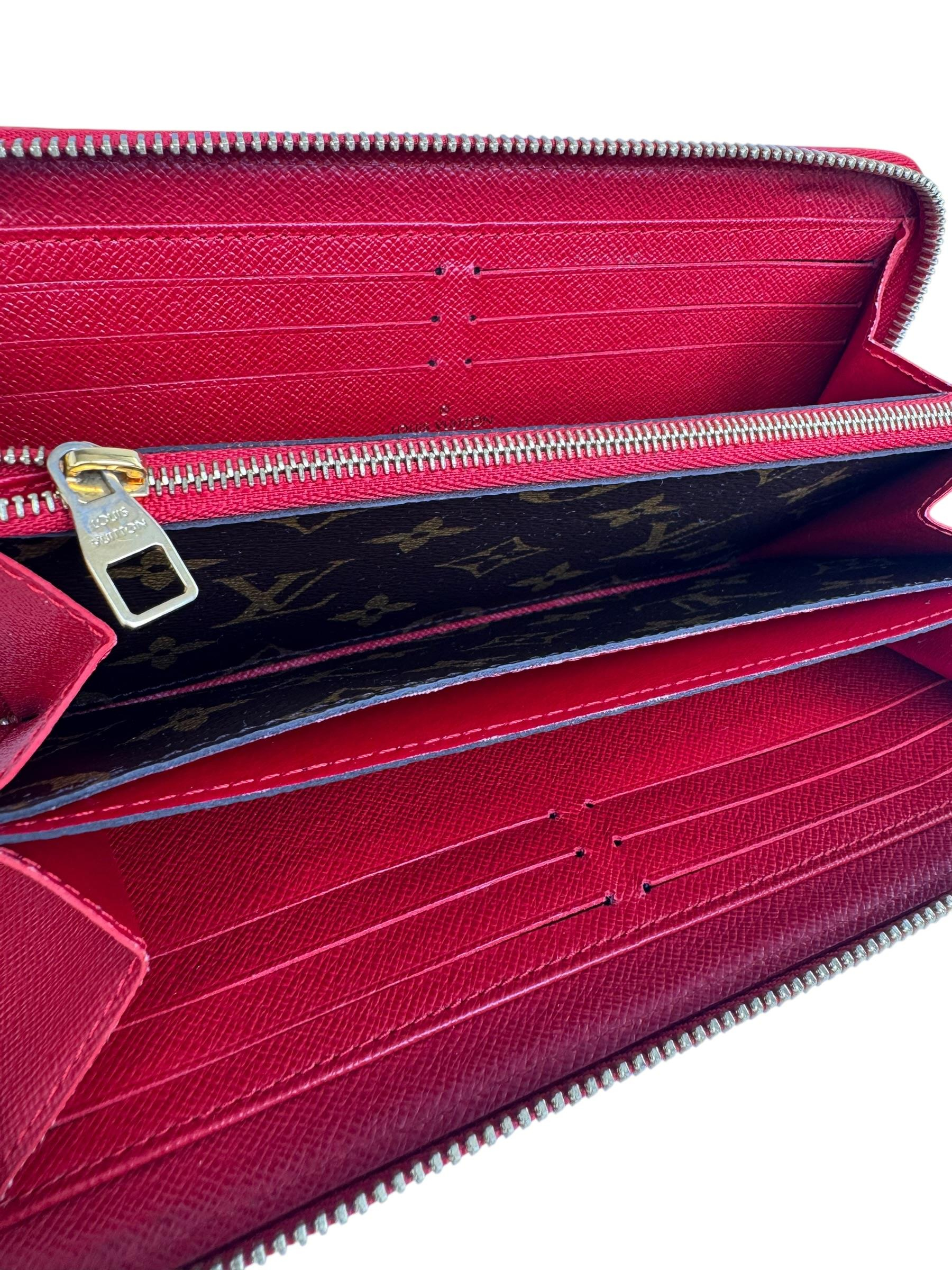 LOUIS VUITTON RED MONOGRAM WALLET