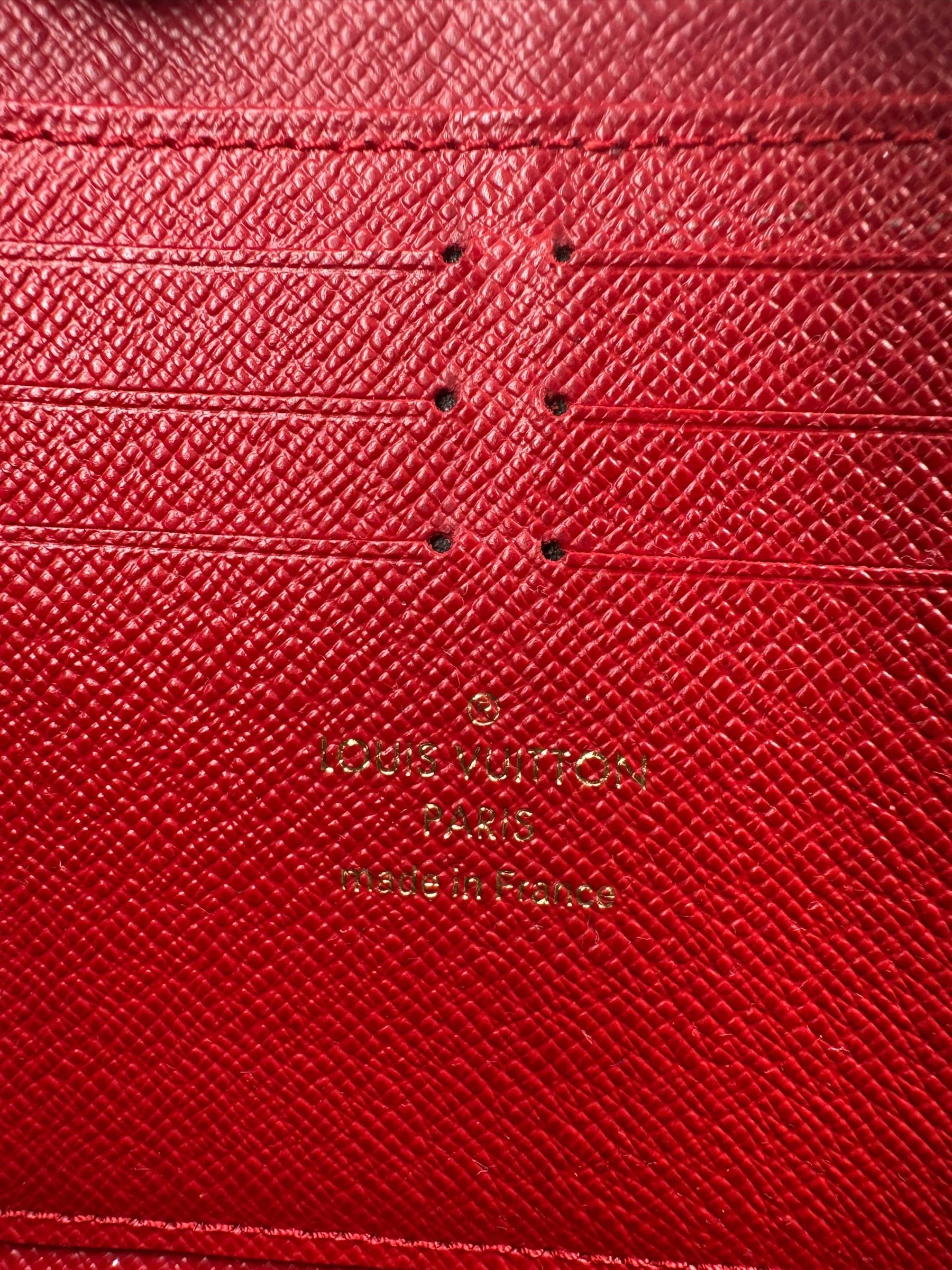 LOUIS VUITTON RED MONOGRAM WALLET