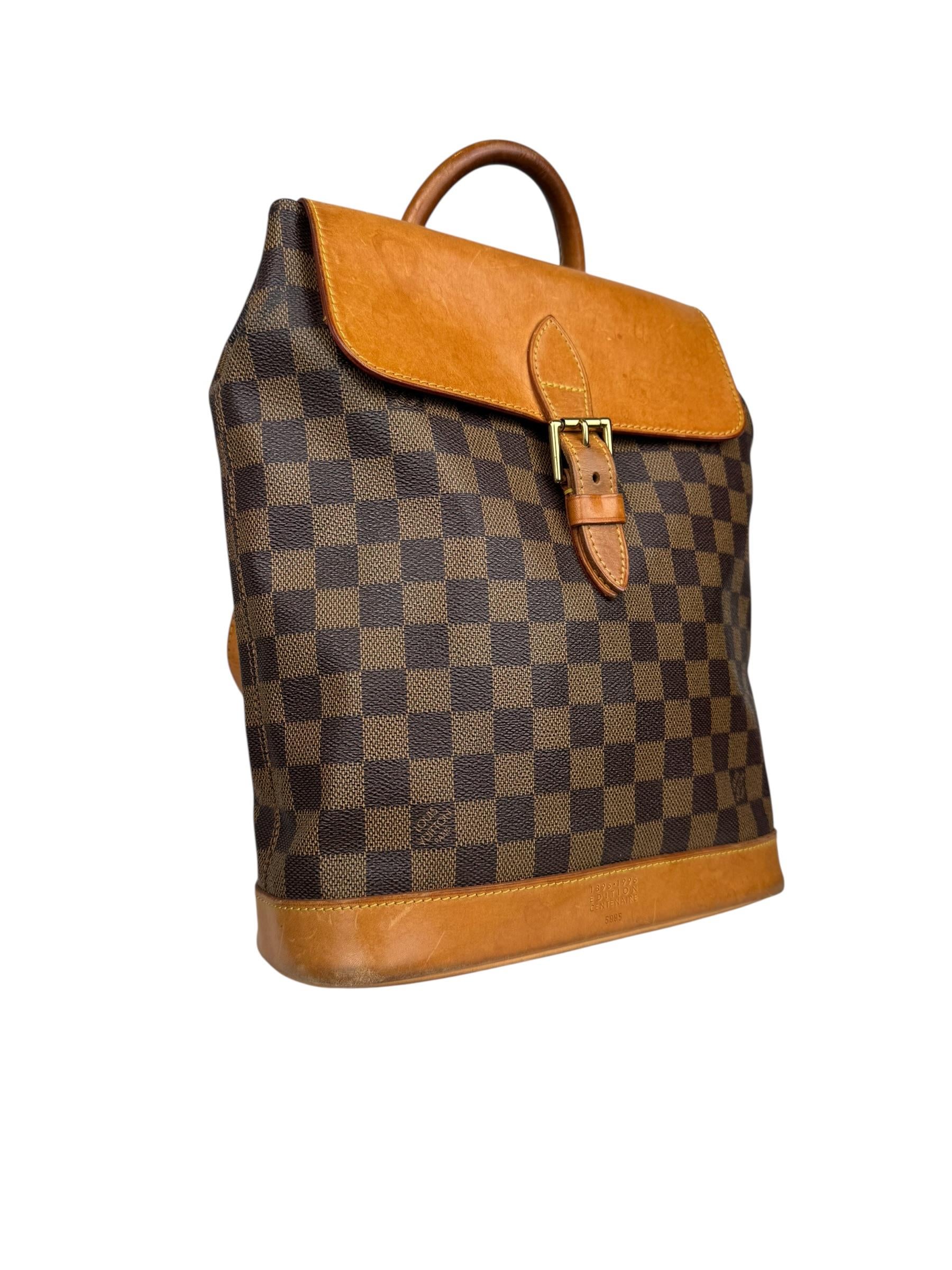 LOUIS VUITTON SOHO EBENE BACKPACK