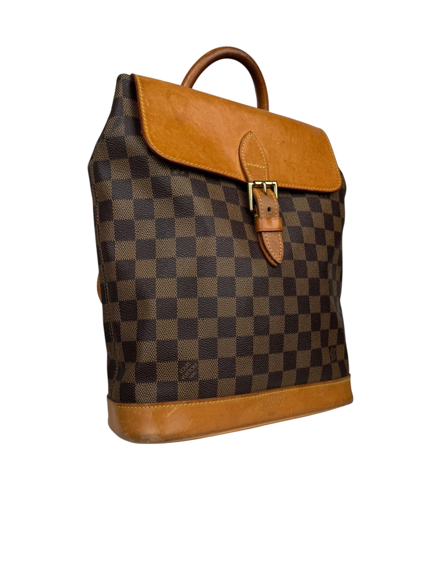LOUIS VUITTON SOHO EBENE BACKPACK