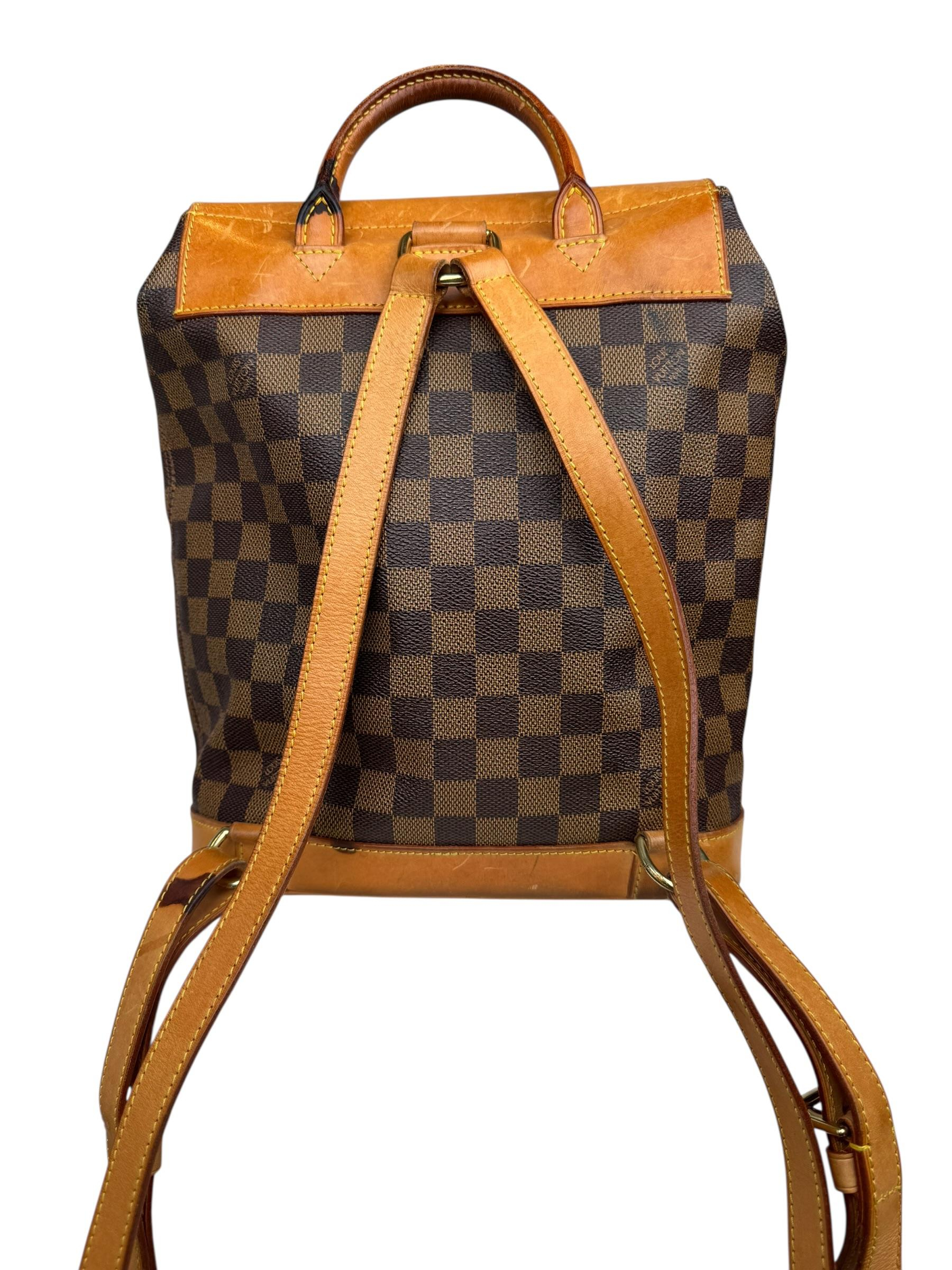 LOUIS VUITTON SOHO EBENE BACKPACK