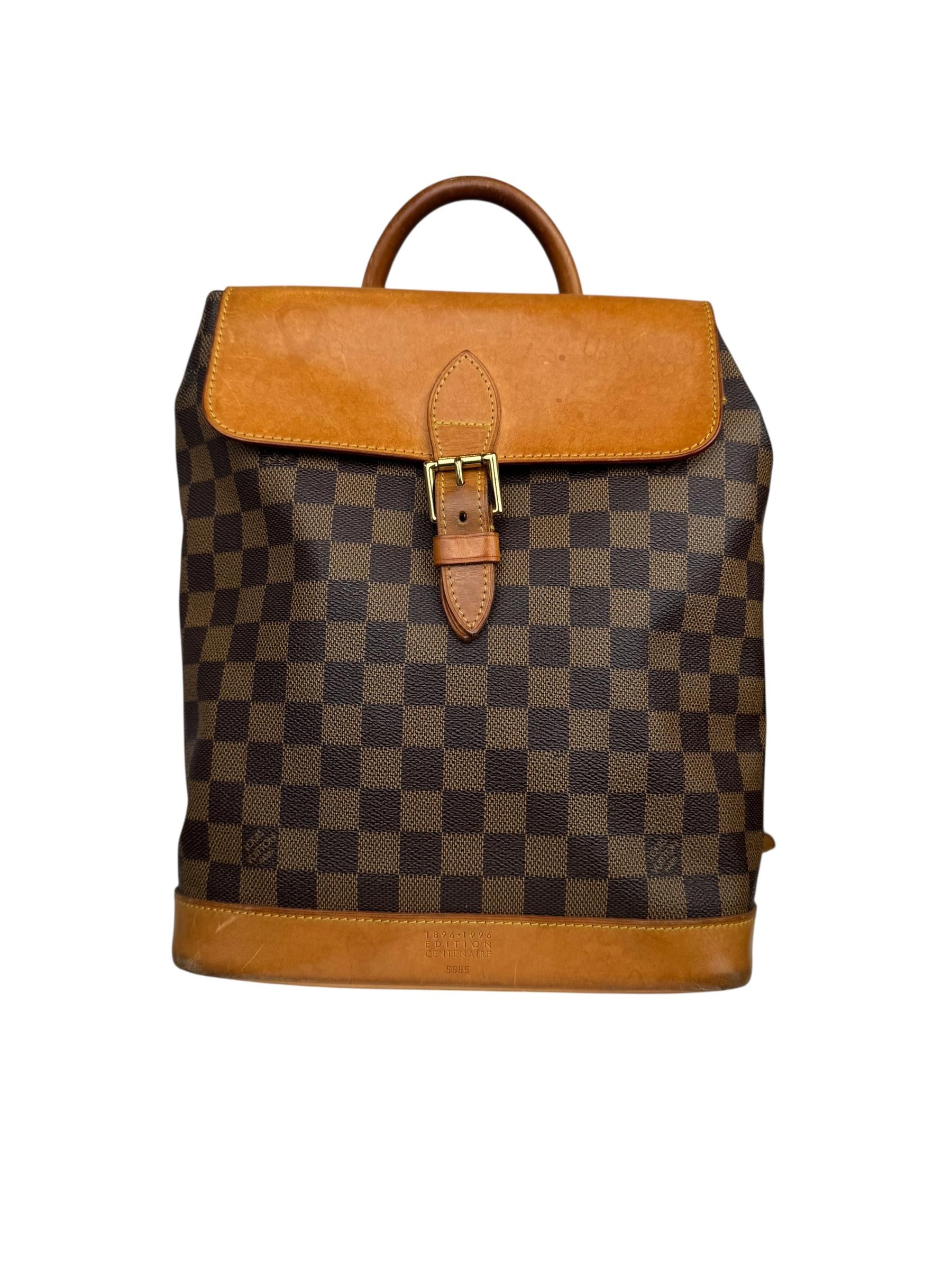 LOUIS VUITTON SOHO EBENE BACKPACK