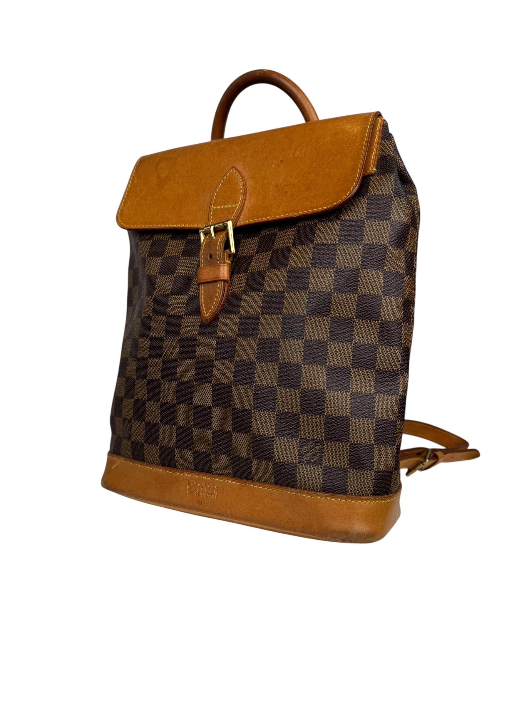 LOUIS VUITTON SOHO EBENE BACKPACK