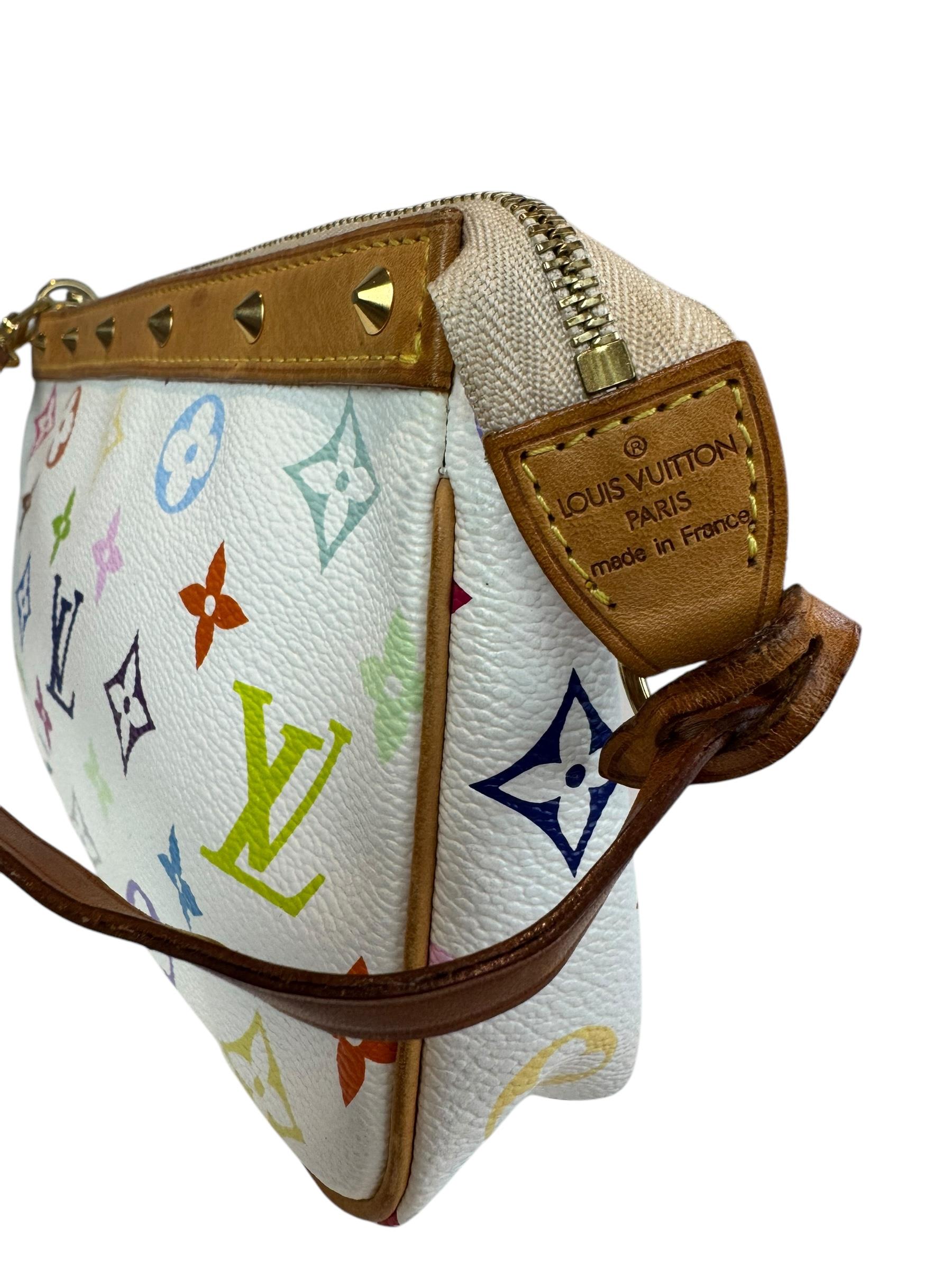 LOUIS VUITTON TAKASHI MURAKAMI MULTICOLOR POCHETTE 