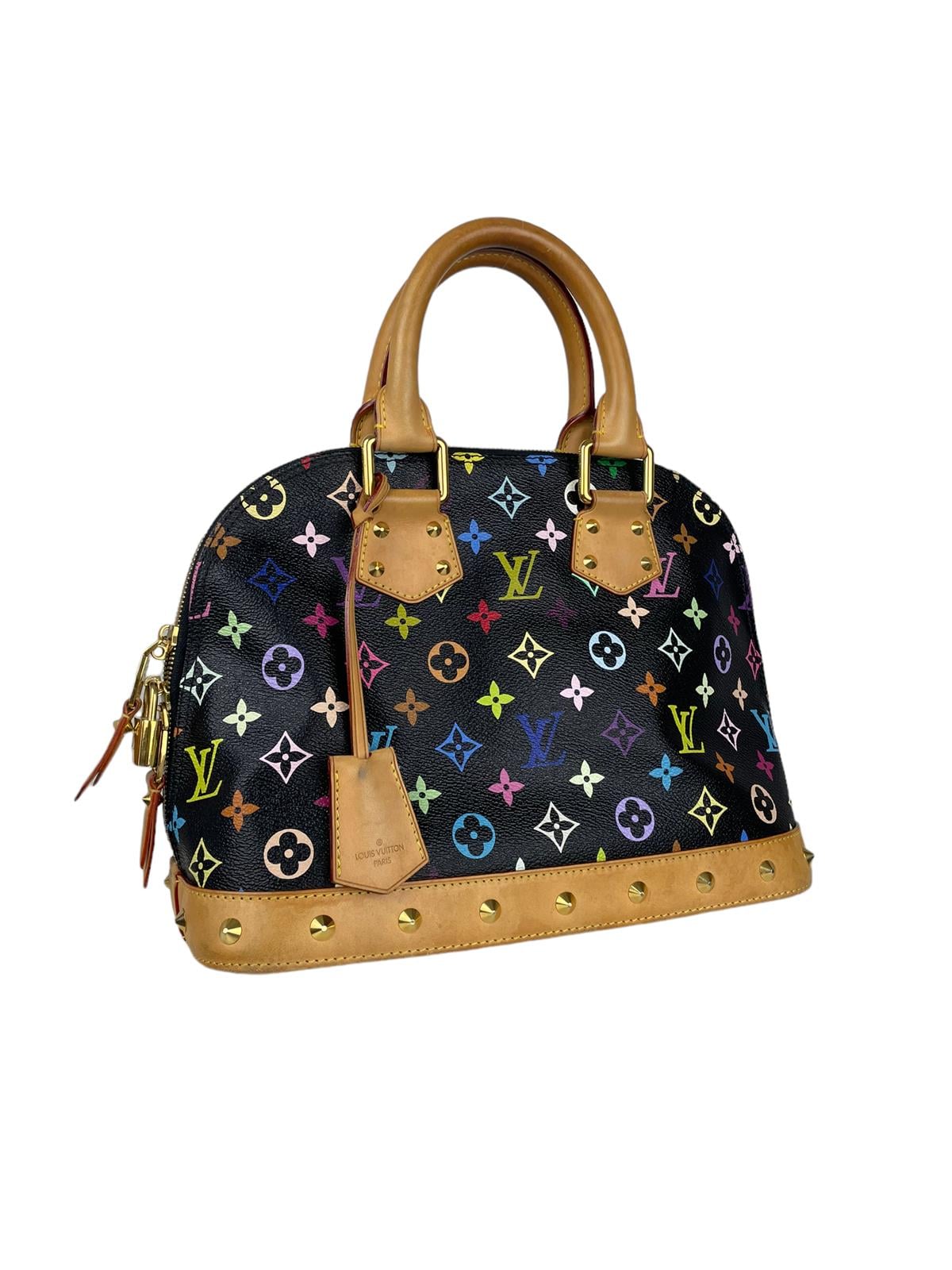 LOUIS VUITTON TAKASHI x MURAKAMI MULTICOLOR ALMA HANDBAG