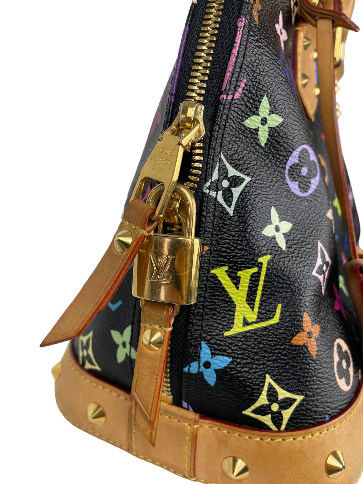 LOUIS VUITTON TAKASHI x MURAKAMI MULTICOLOR ALMA HANDBAG