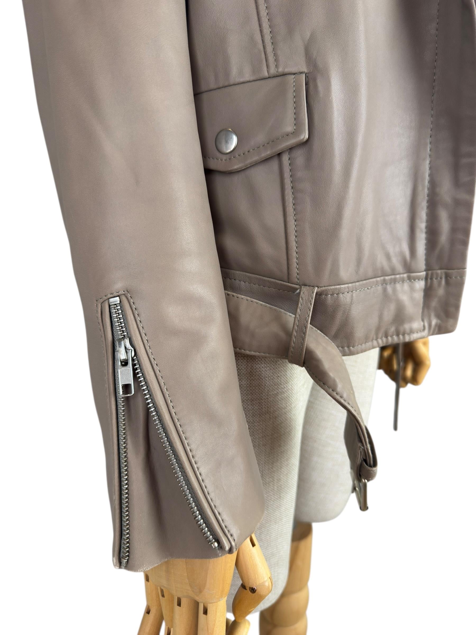 MAJE LAMBSKIN MINK JACKETT