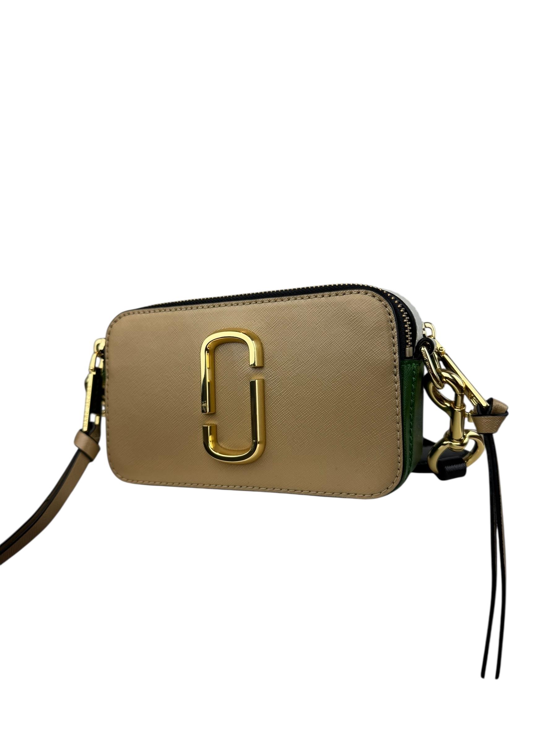 MARC JACOBS BEIGE SNEAPSHOT BAG