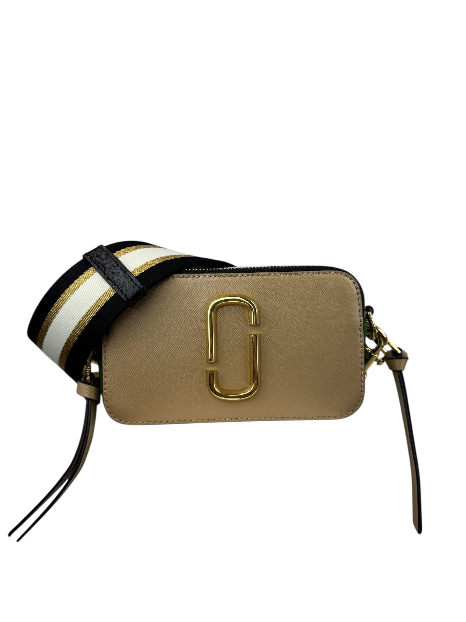 MARC JACOBS BEIGE SNEAPSHOT BAG