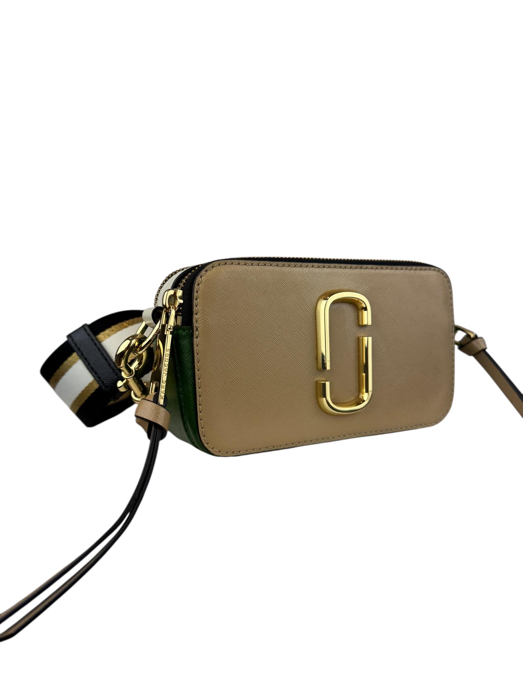 MARC JACOBS BEIGE SNEAPSHOT BAG