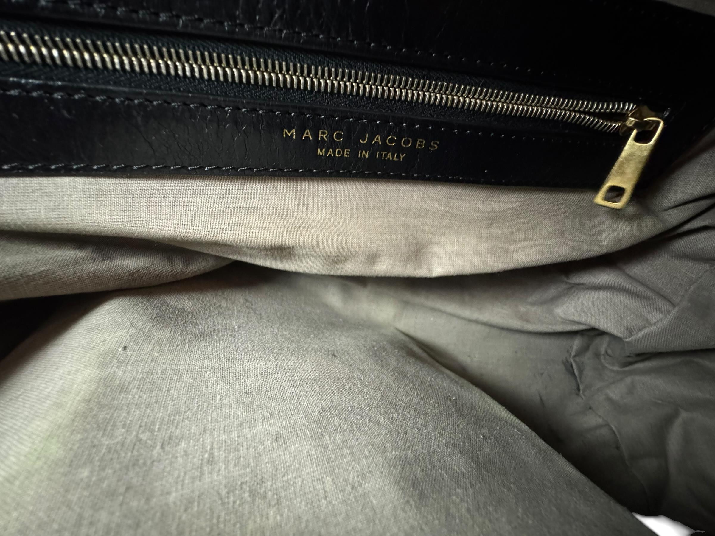 MARC JACOBS BLACK TOTE BAG