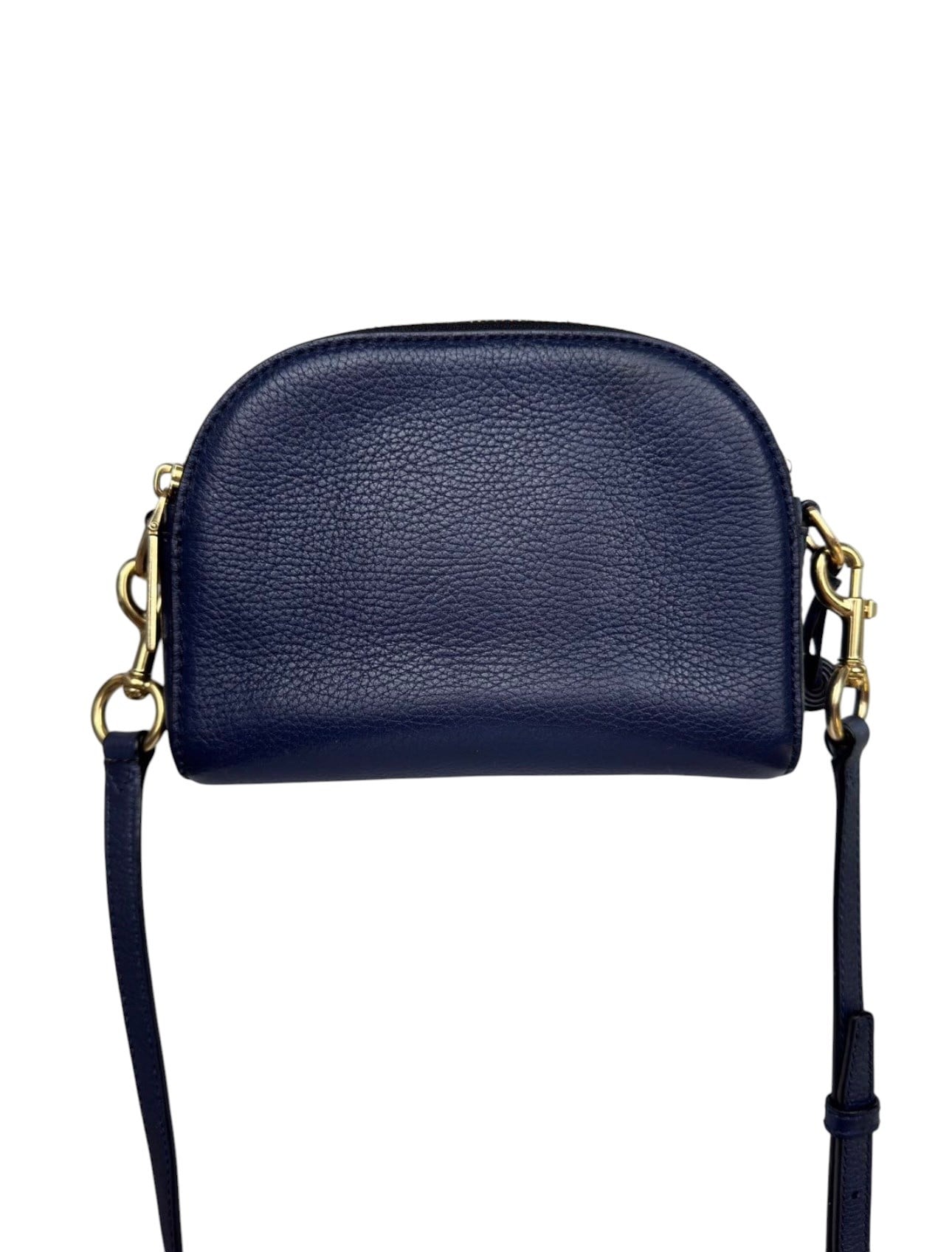 MARC JACOBS NAVY LEATHER SHOULDER BAG