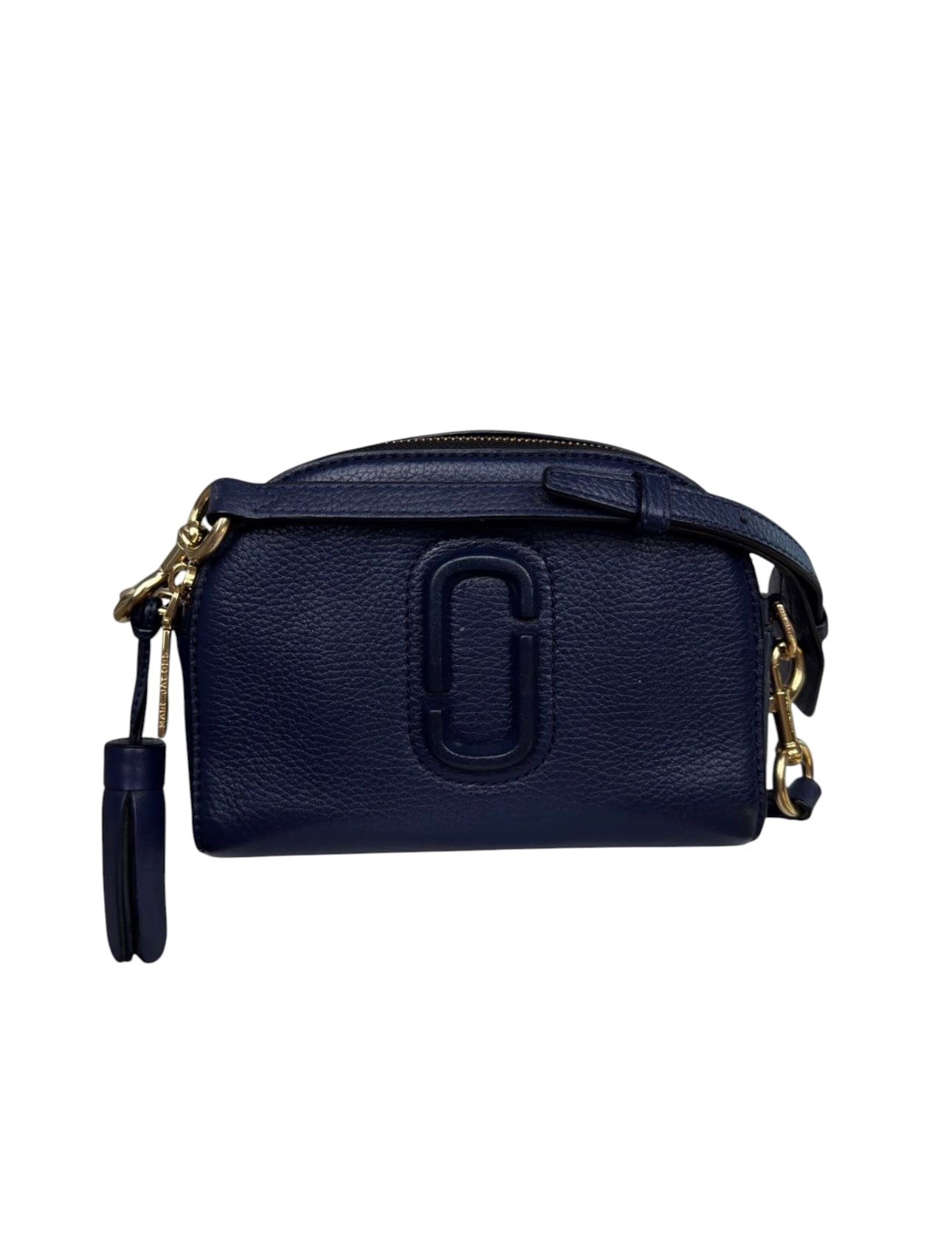 MARC JACOBS NAVY LEATHER SHOULDER BAG