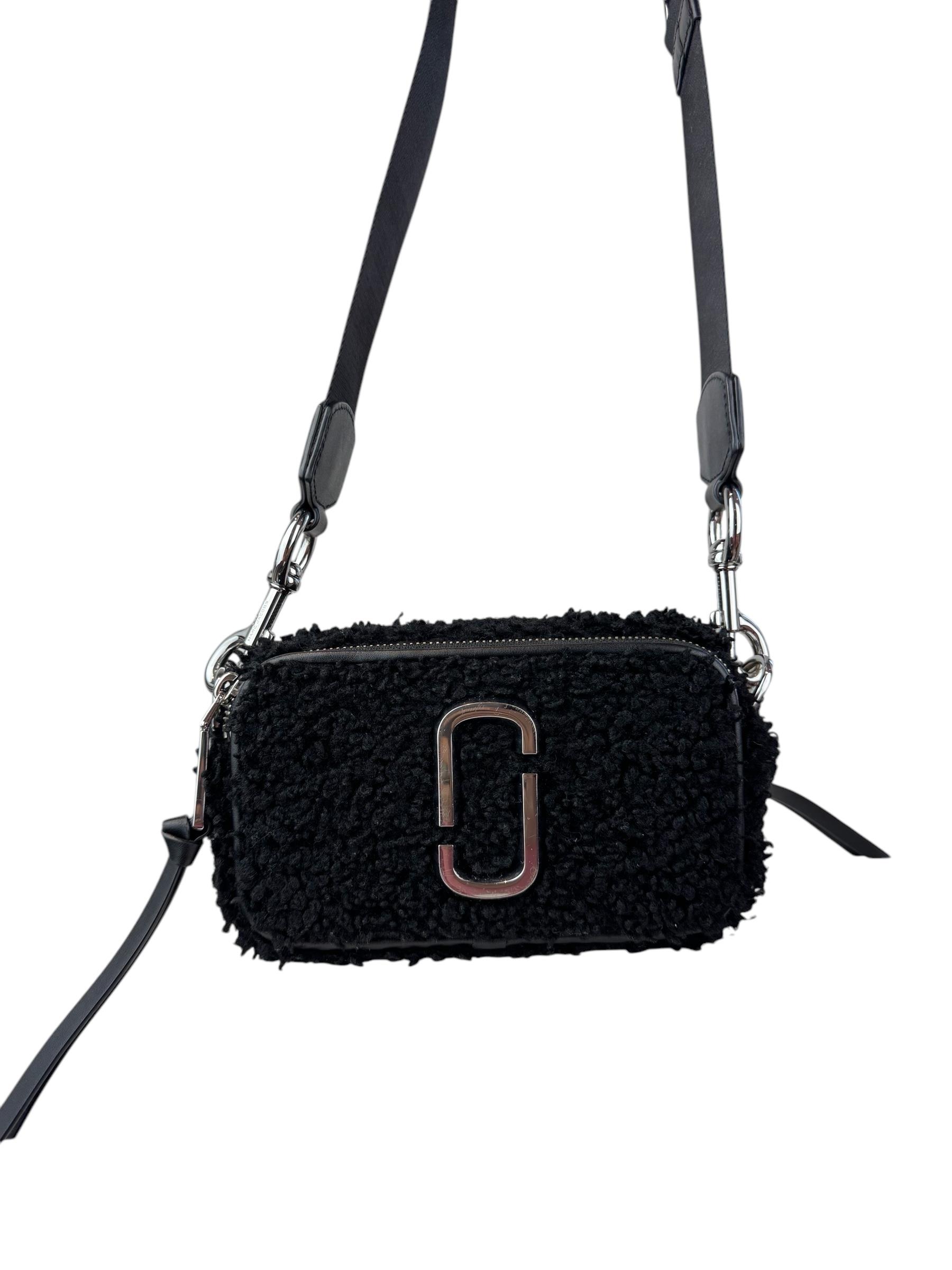 MARC JACOBS SHEARLING SNAPSHOT BAG
