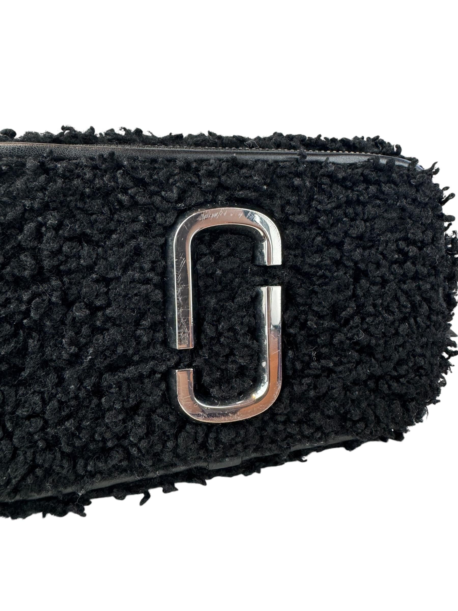 MARC JACOBS SHEARLING SNAPSHOT BAG