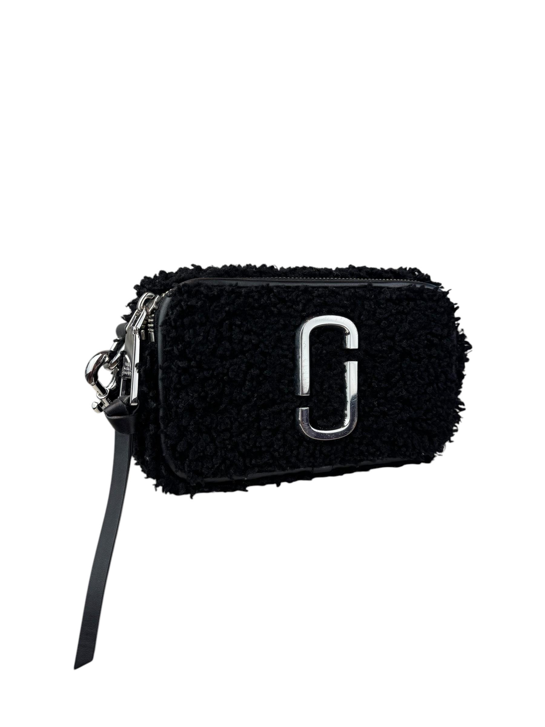 MARC JACOBS SHEARLING SNAPSHOT BAG