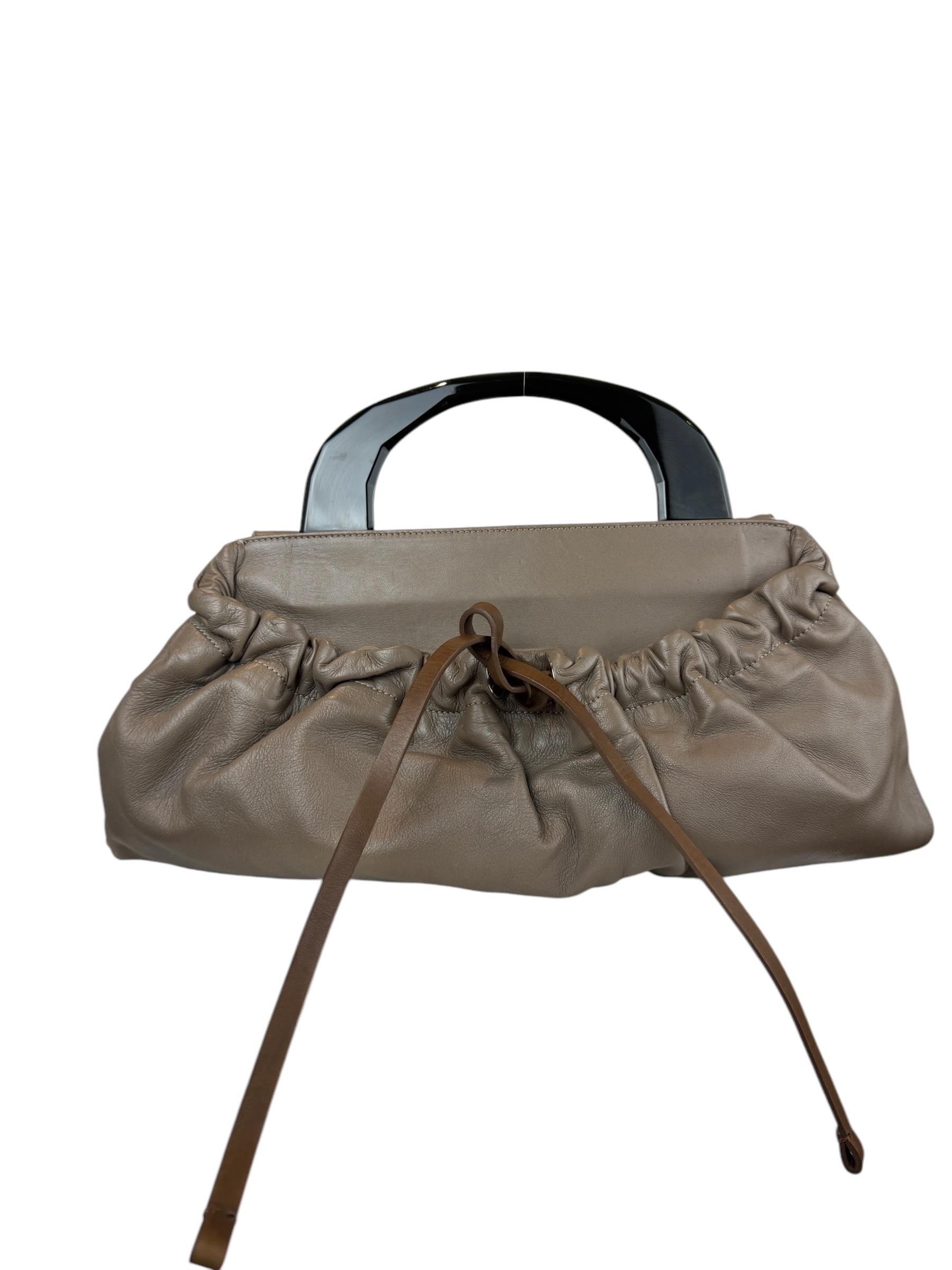 MARNI MINK LEATHER HANDBAG