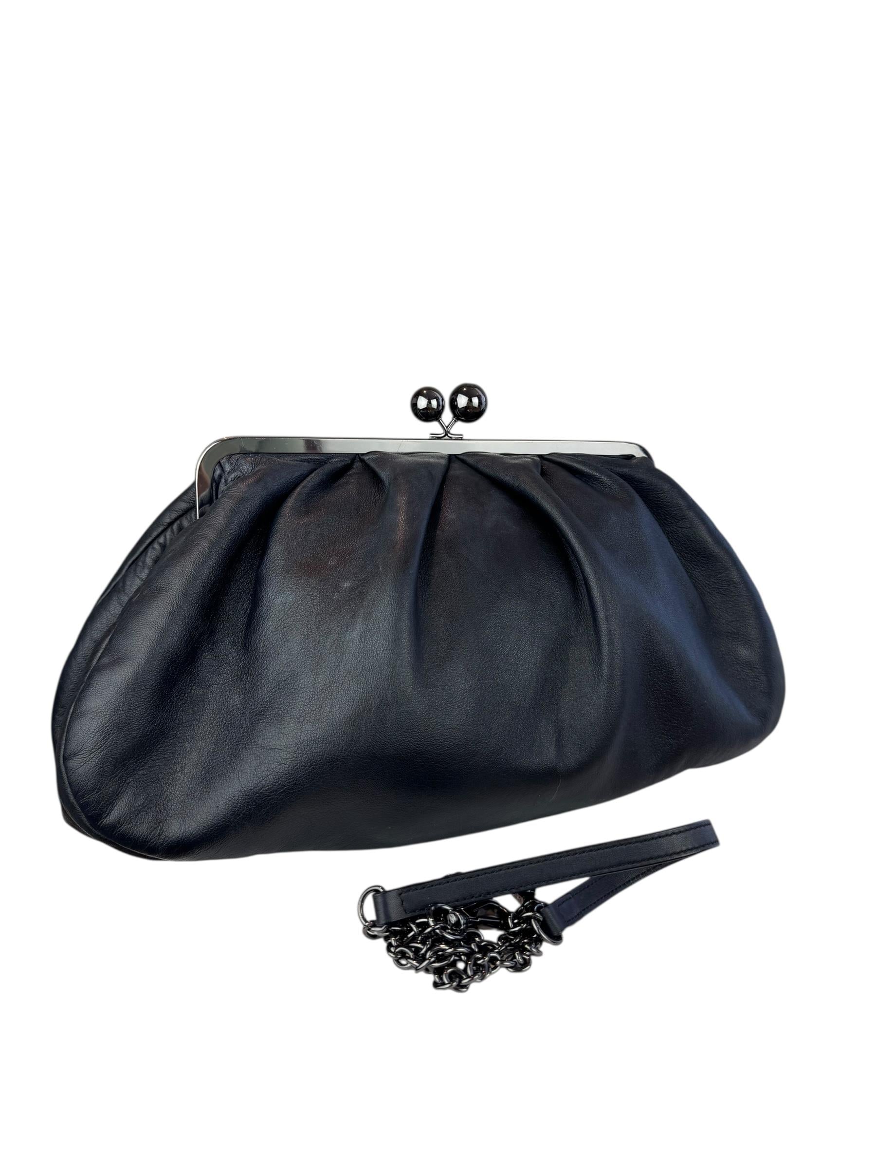MAX MARA BIG CUBICO LEATHER PASTRY BAG