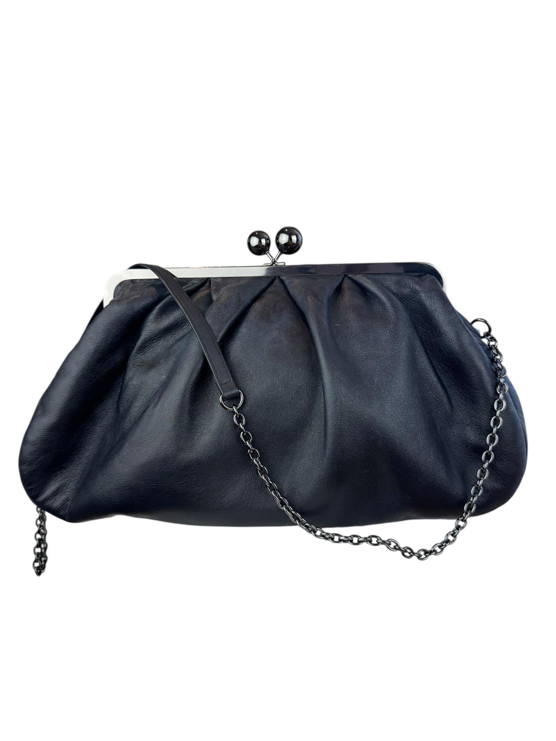 MAX MARA BIG CUBICO LEATHER PASTRY BAG