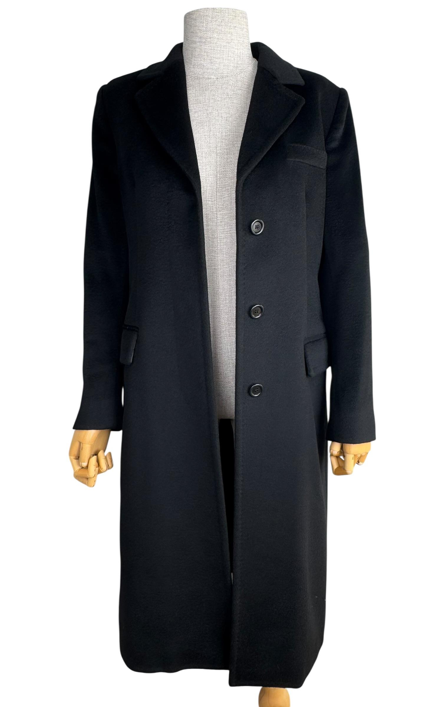 MAXMARA BLACK LANA WOOL COAT