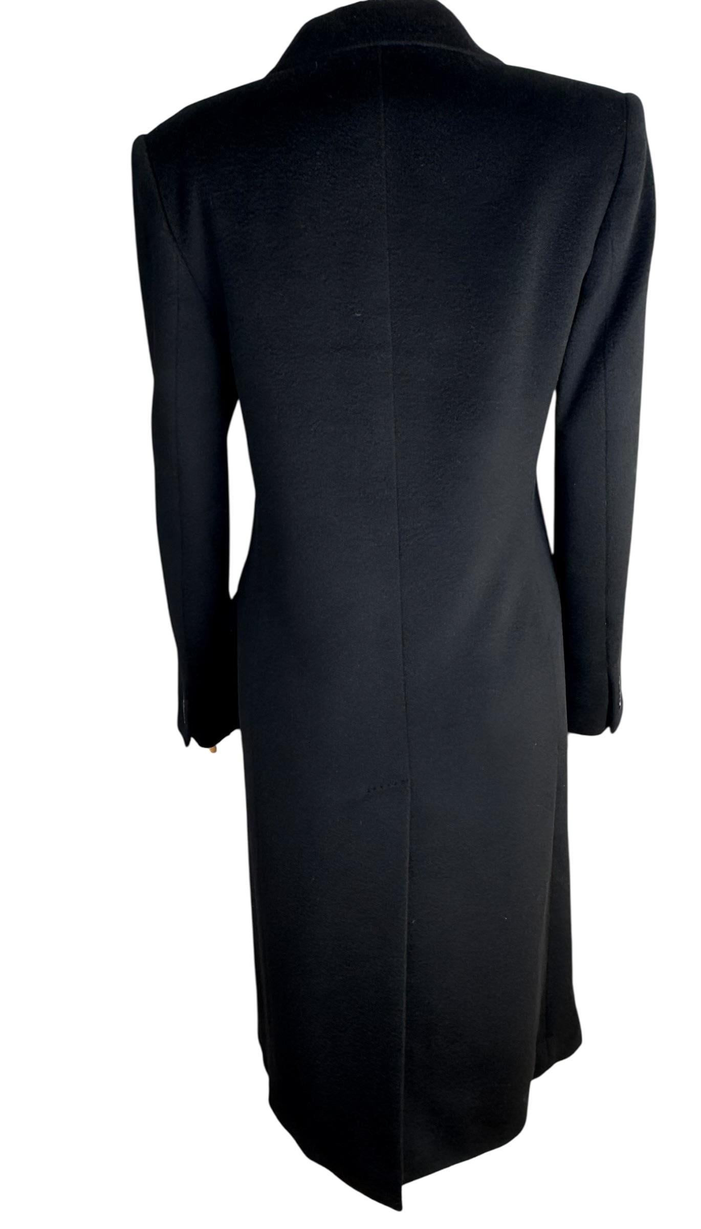 MAXMARA BLACK LANA WOOL COAT
