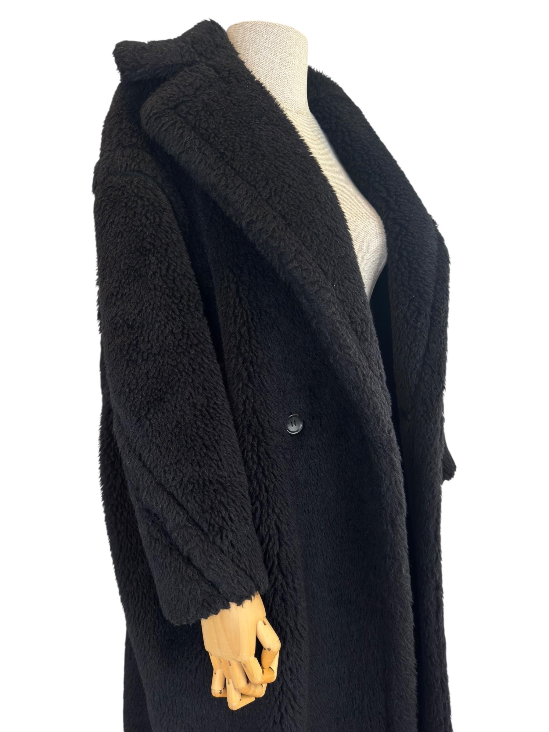 MAXMARA BLACK TEDDY BEAR COAT