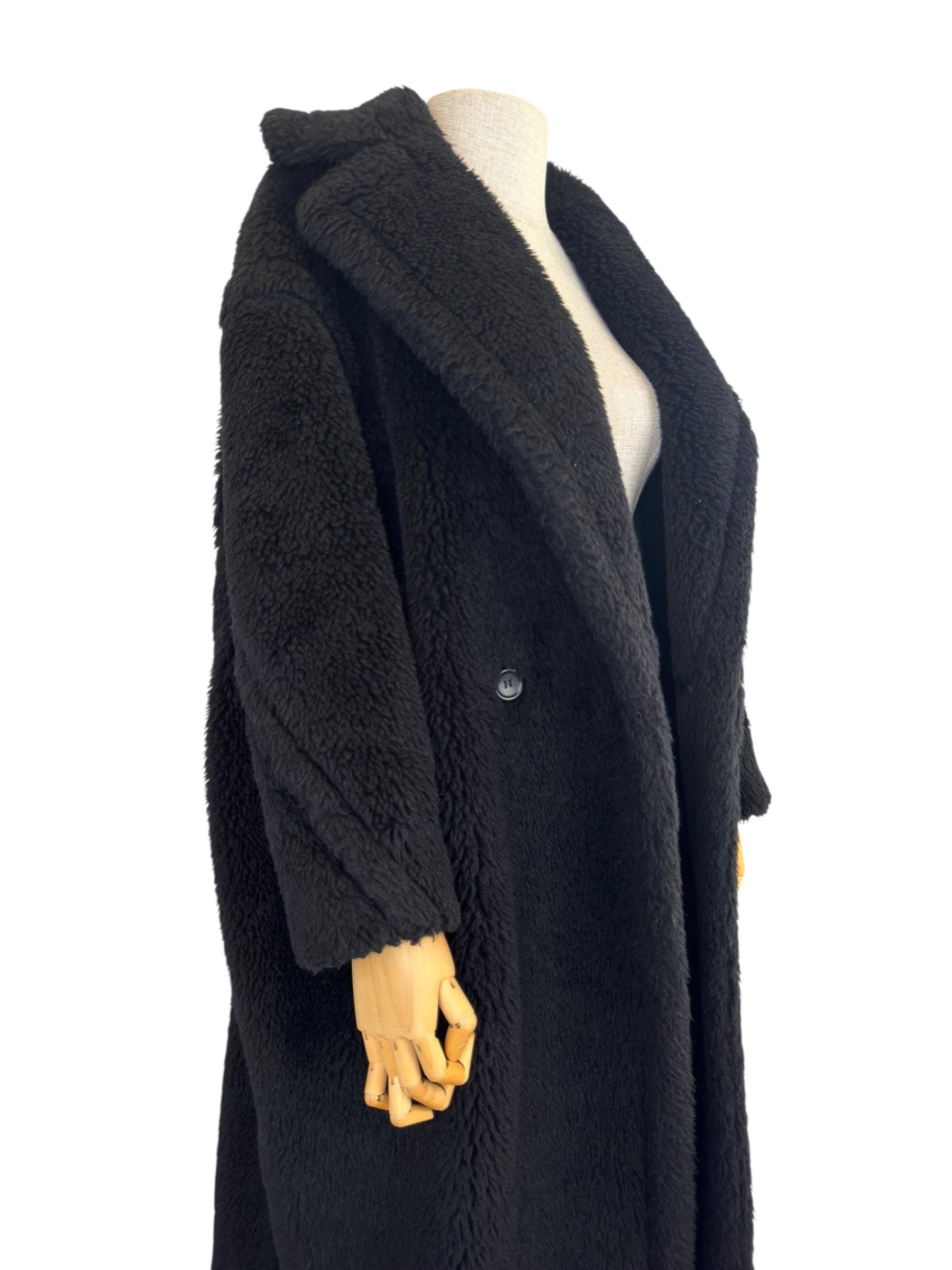 MAXMARA BLACK TEDDY BEAR COAT